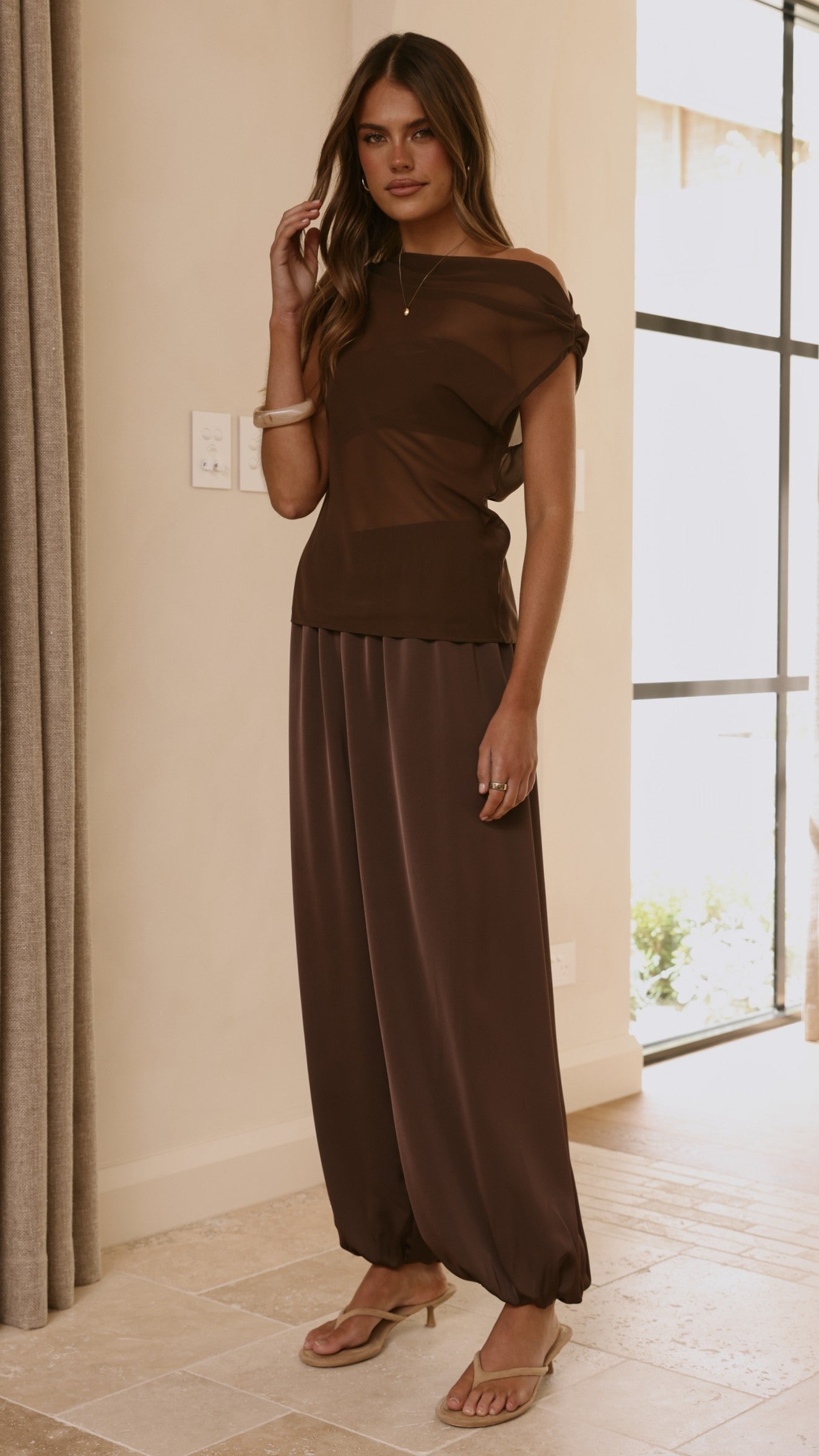 Ariella Pants - Chocolate - Billy J