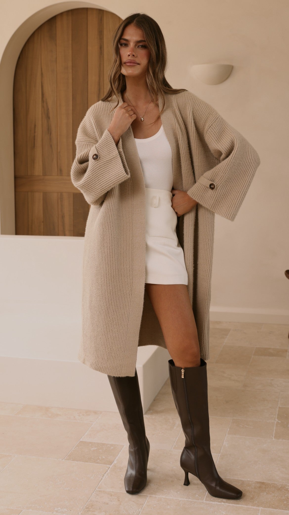Tiana Coat - Chai - Billy J