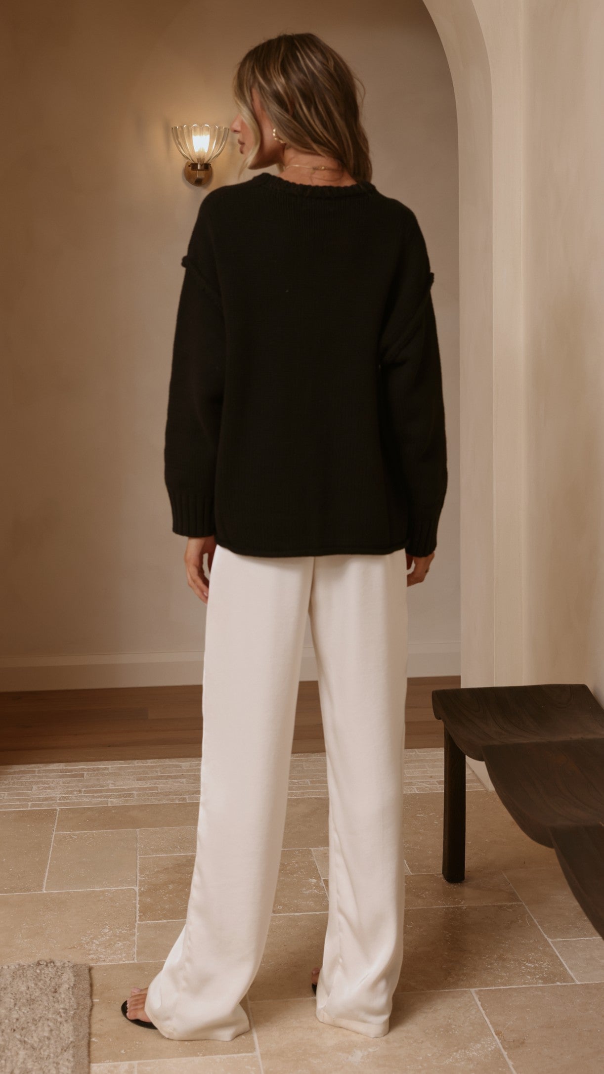 Hayden Knit Jumper - Black - Billy J