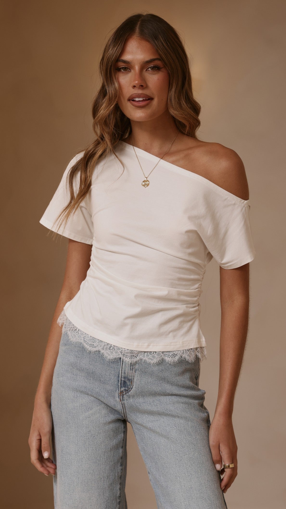 Tallie Lace Top - White - Billy J