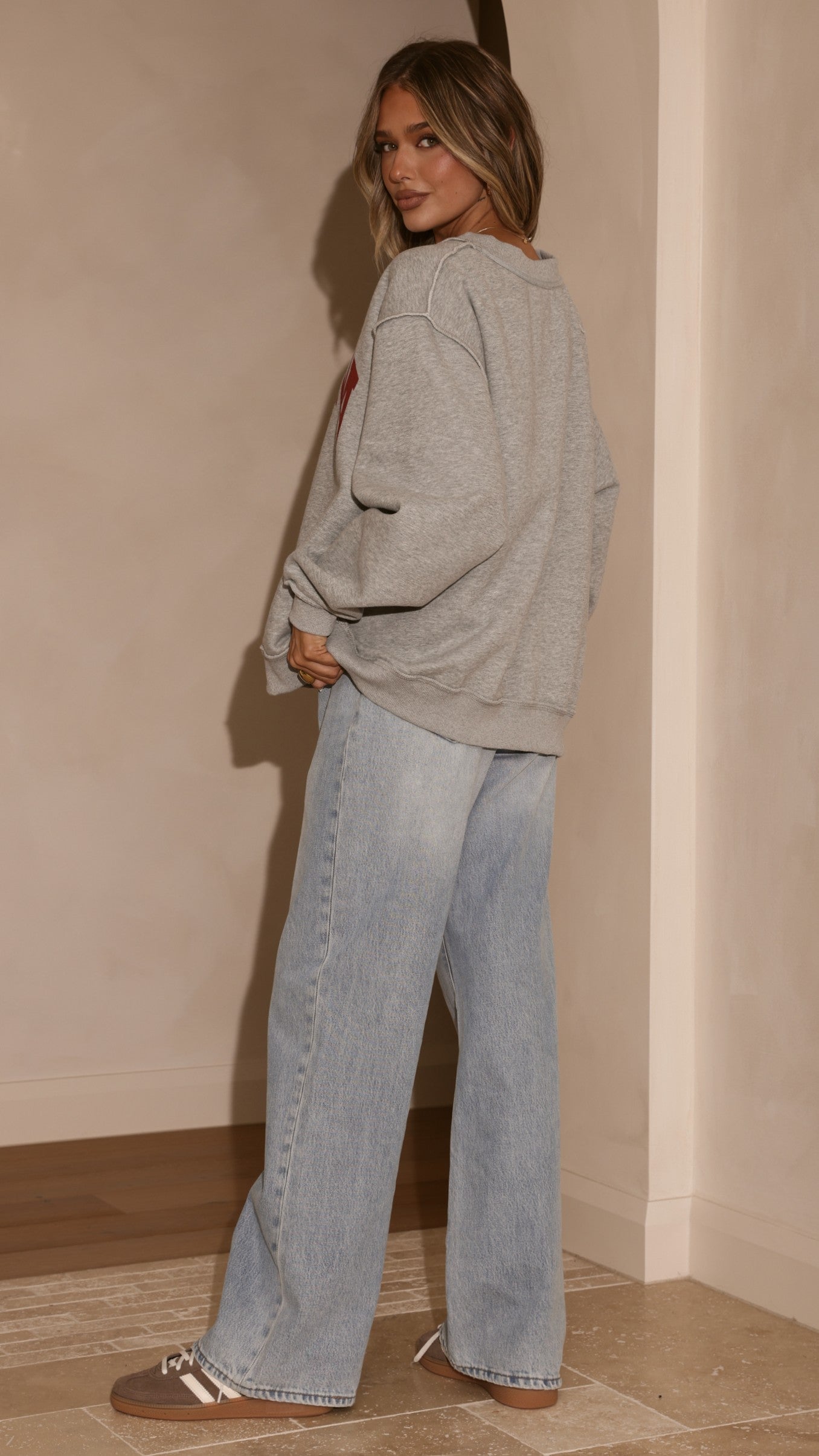 Indiana Crewneck Sweater - Grey - Billy J