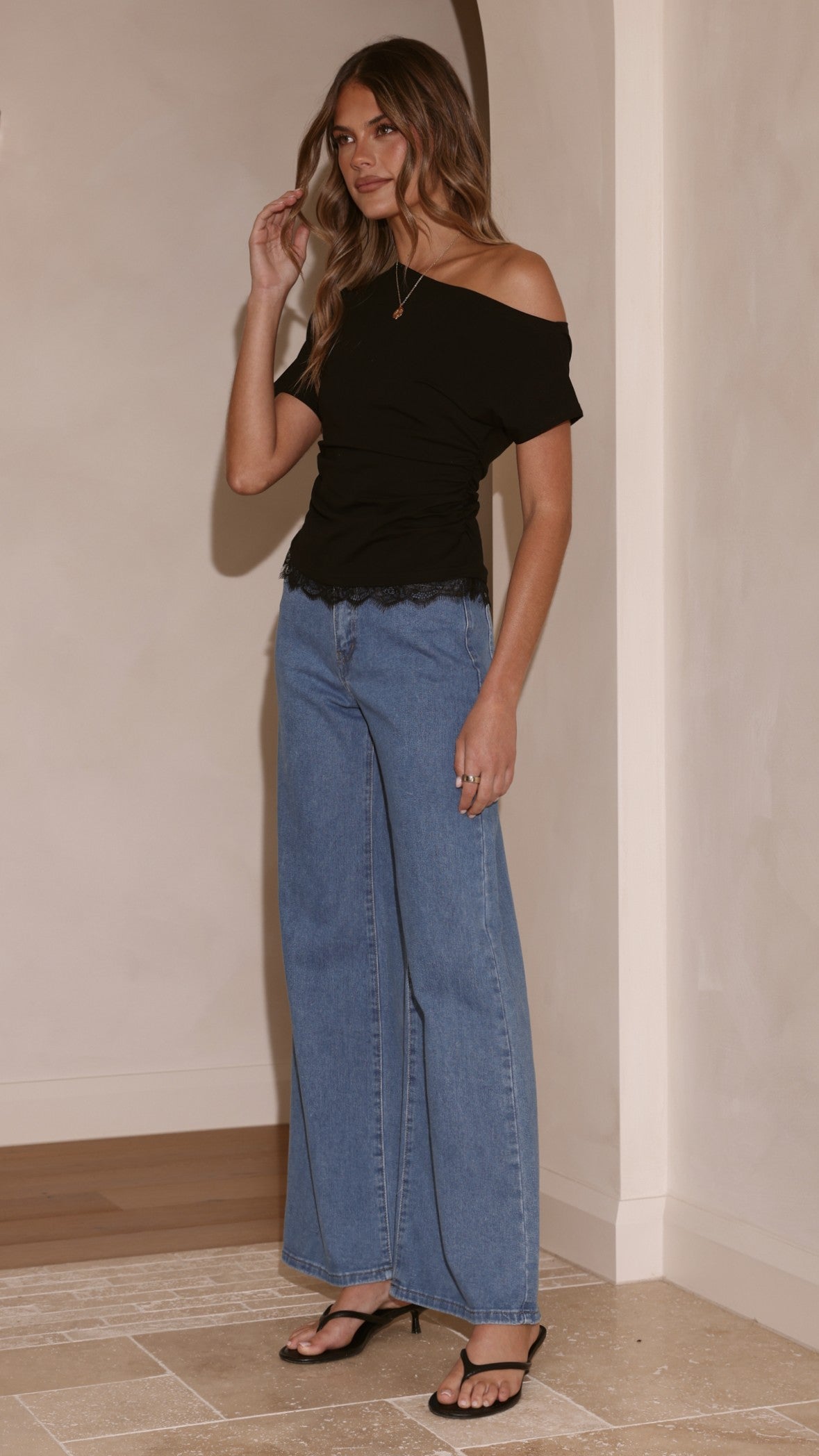 Ellery Straight Leg Jeans - Mid Blue - Billy J