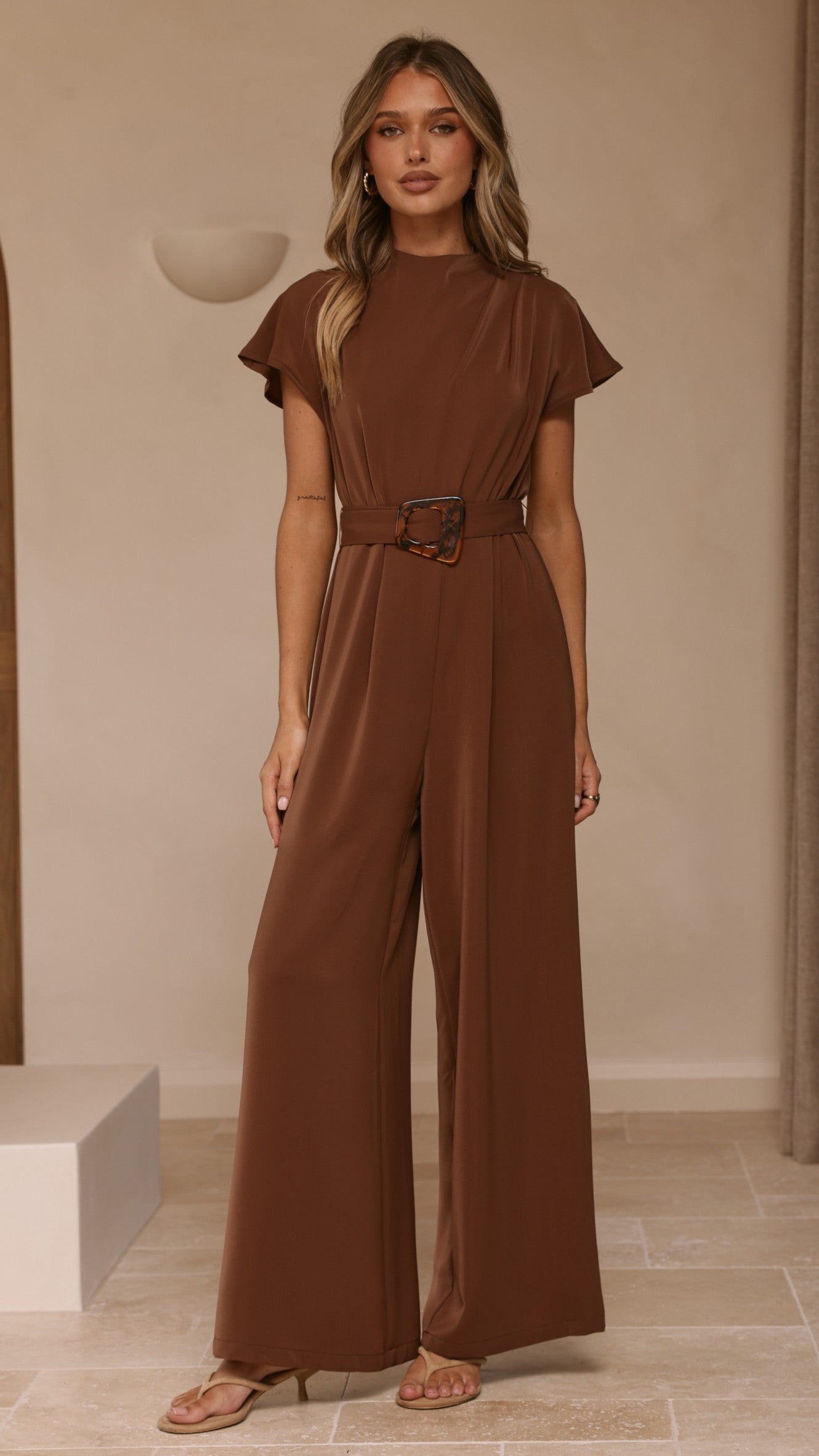 Demitra Jumpsuit - Brown - Billy J