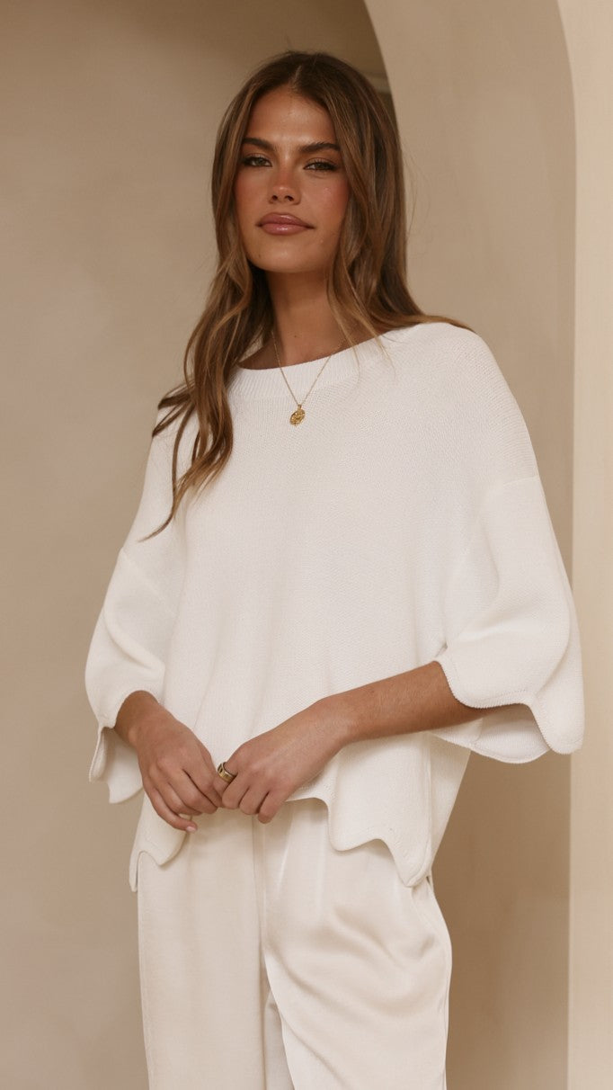 Bronnie Top - White - Billy J