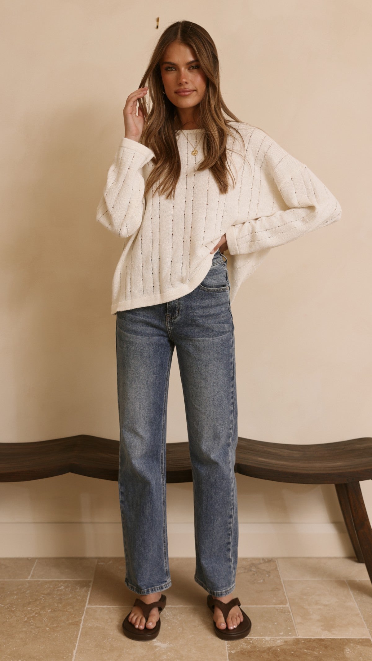 Zana Straight Leg Jeans - Mid Blue - Billy J