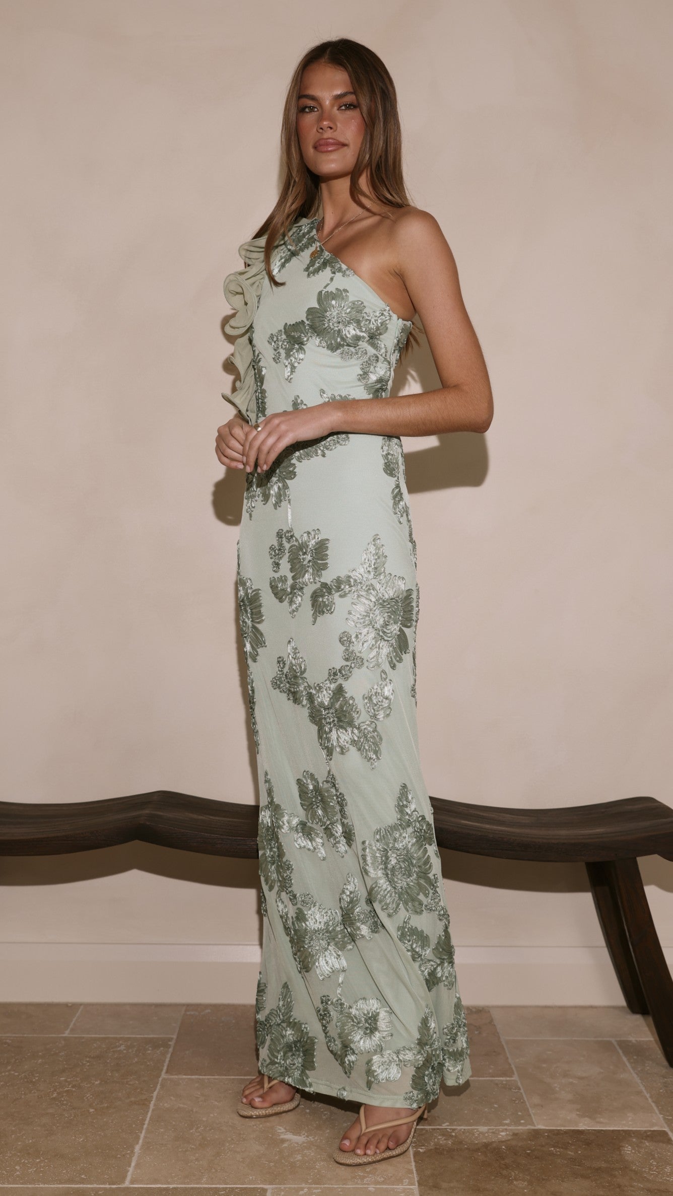 Darlee Maxi Dress - Sage Floral - Billy J