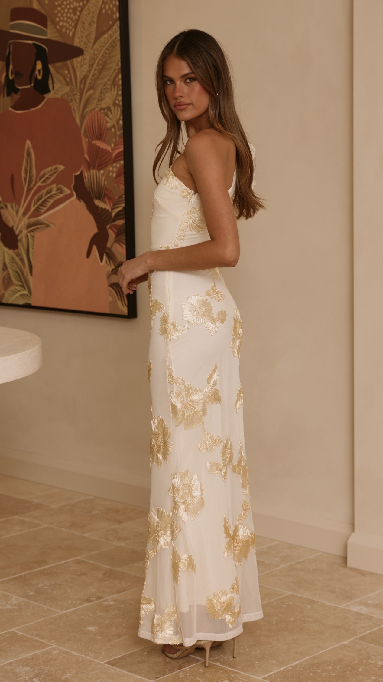 Darlee Maxi Dress - Yellow Floral - Billy J