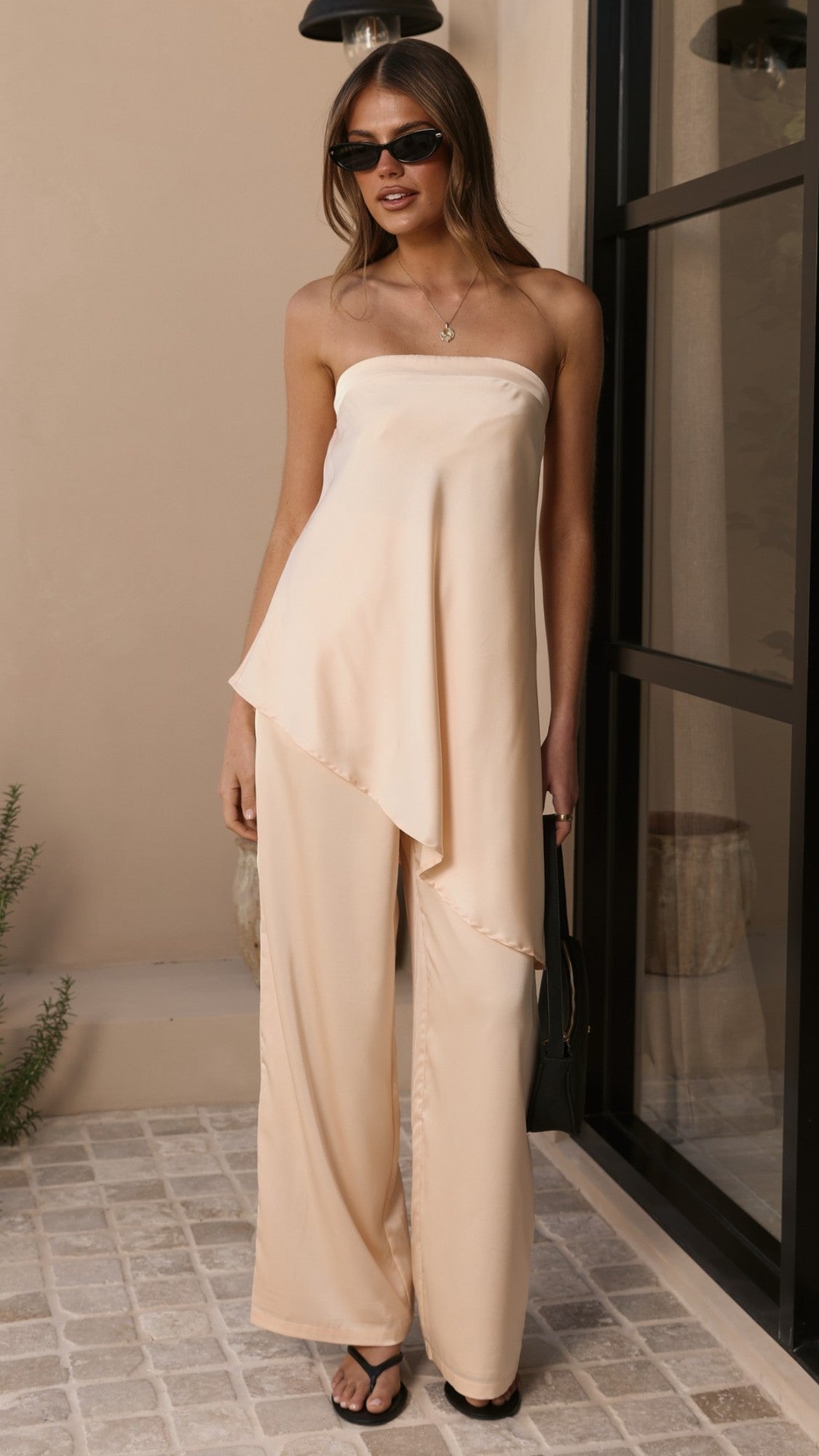 Tova Strapless Top - Vanilla - Billy J