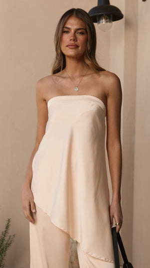 Tova Strapless Top - Vanilla - Billy J
