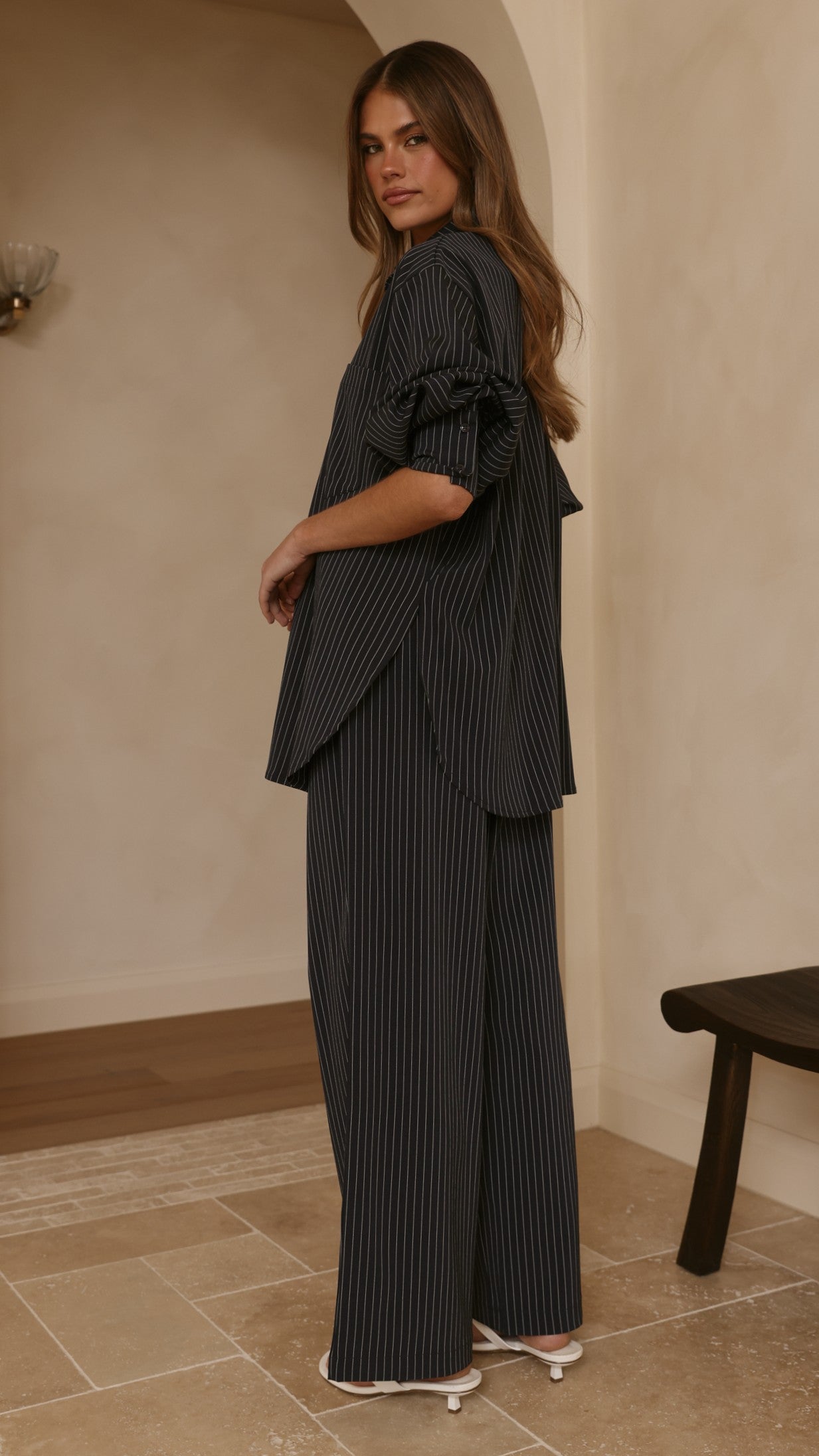Zaila Pants - Navy/White Stripe - Billy J