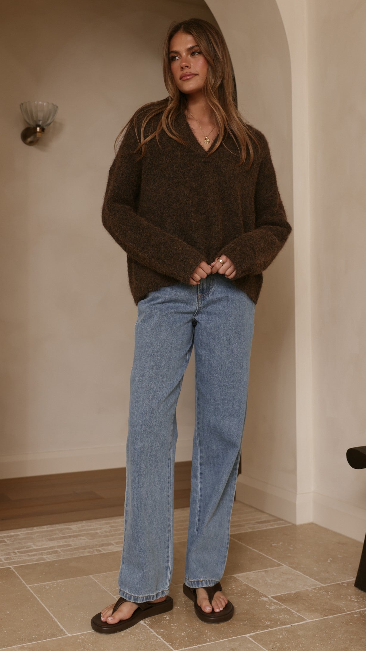 Kouvr Knit Sweater - Brown - Billy J