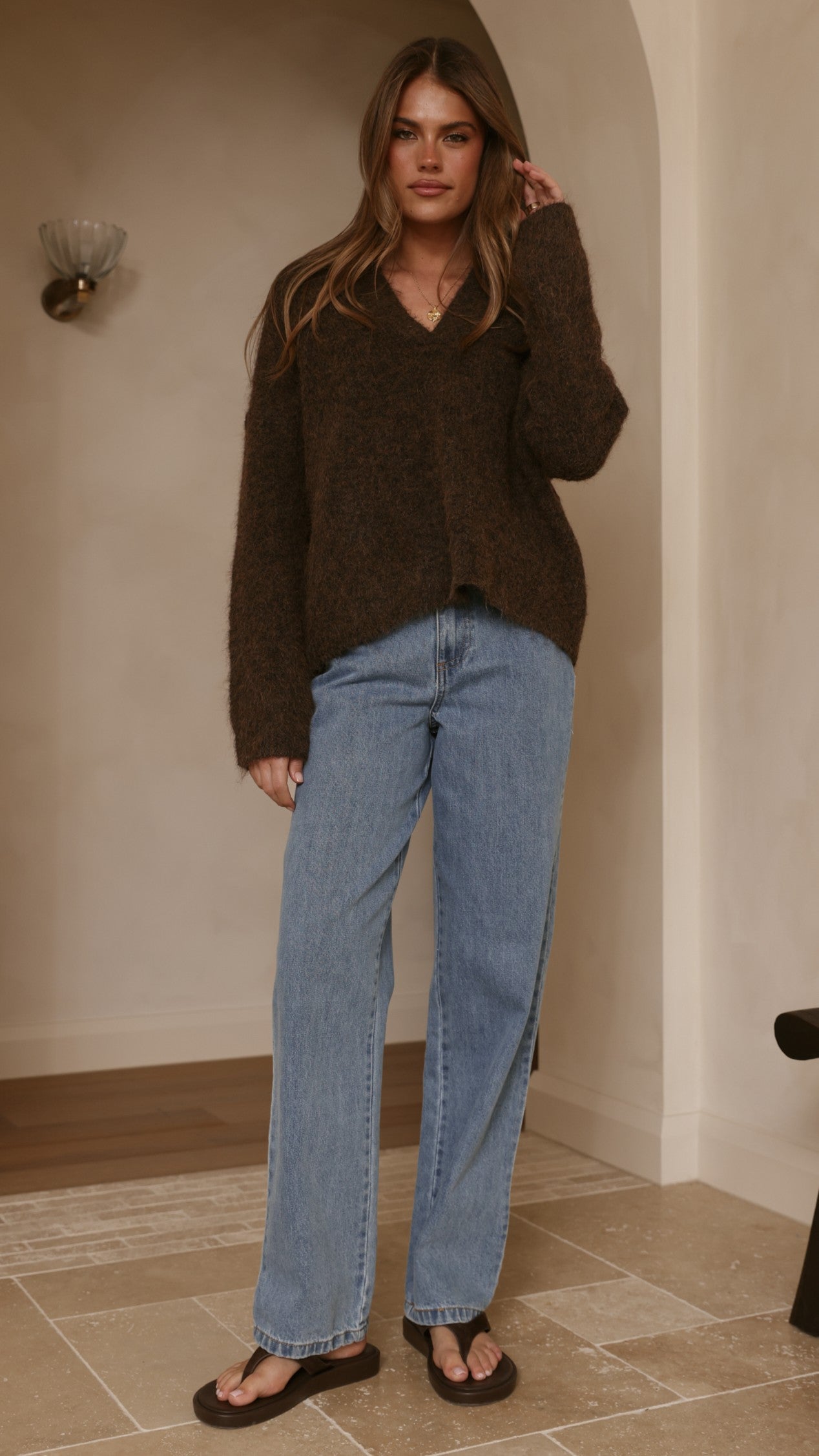 Kouvr Knit Sweater - Brown - Billy J