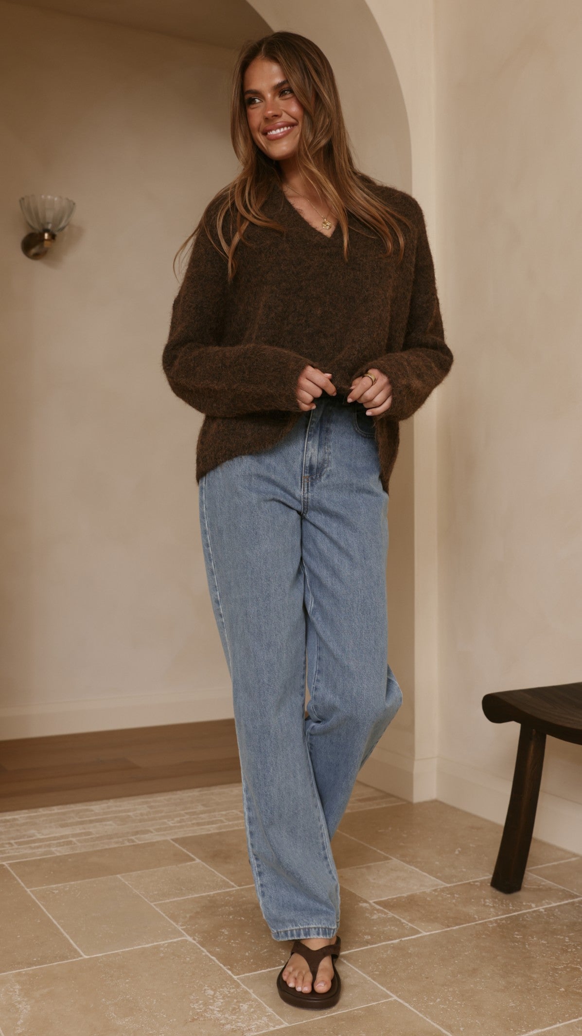 Kouvr Knit Sweater - Brown - Billy J