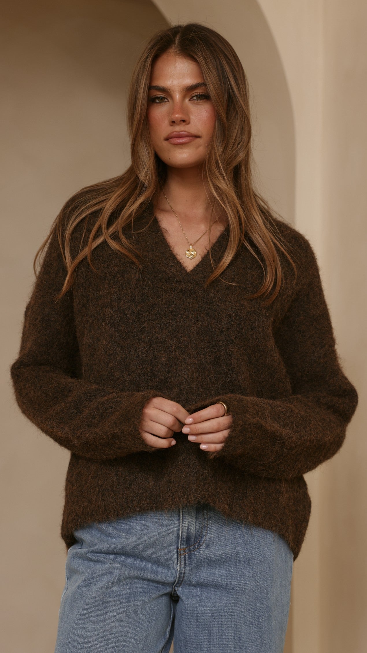 Kouvr Knit Sweater - Brown - Billy J