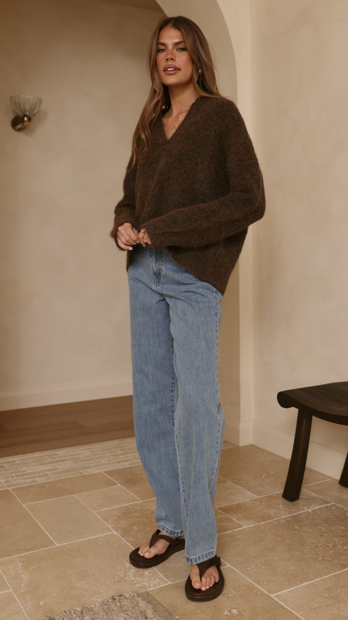 Kouvr Knit Sweater - Brown - Billy J