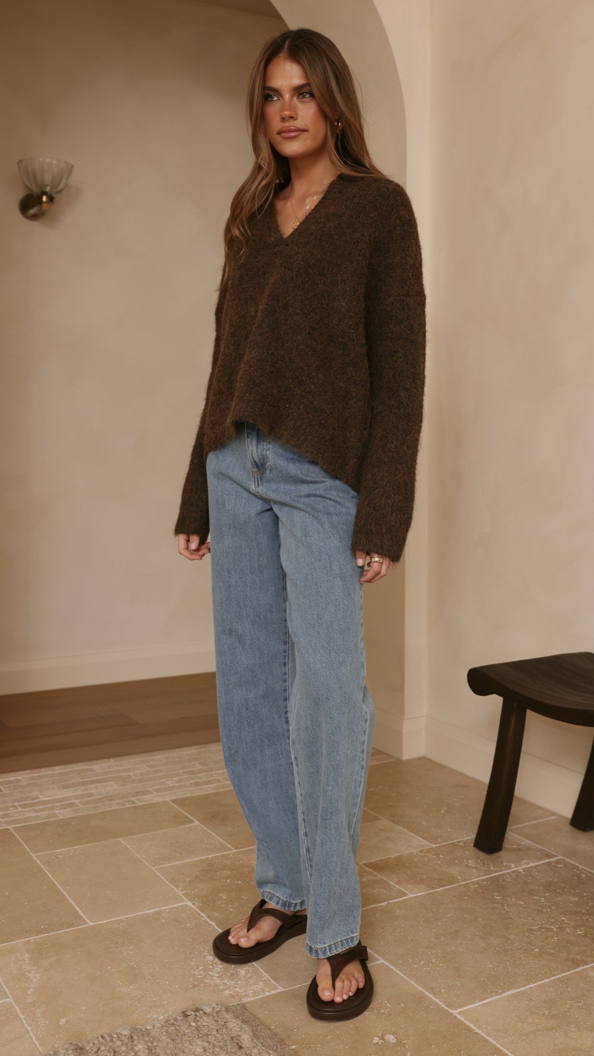 Kouvr Knit Sweater - Brown - Billy J