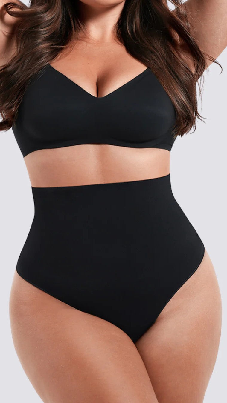 BZEZ Mid Fit Control Thong - Onyx - Billy J