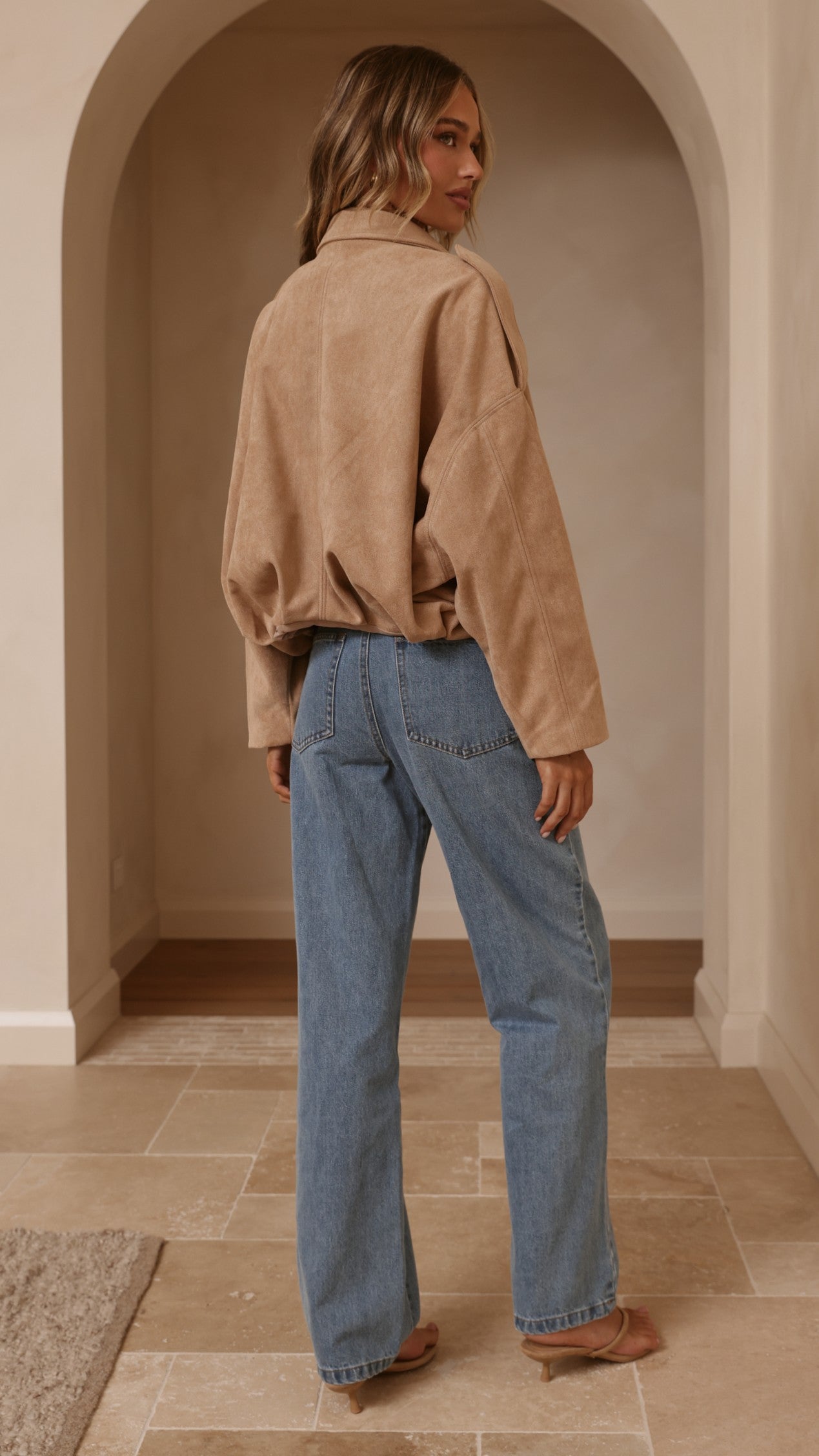 Leela Bomber Jacket - Camel - Billy J
