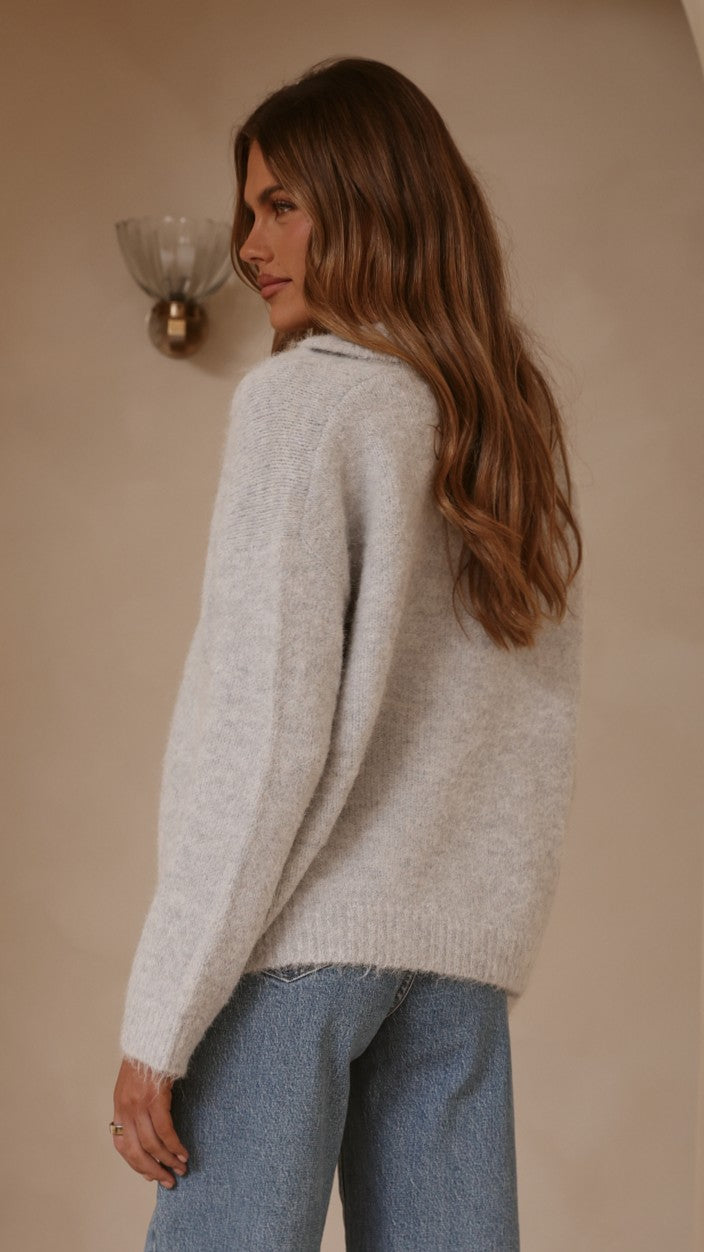 Kouvr Knit Sweater - Grey - Billy J