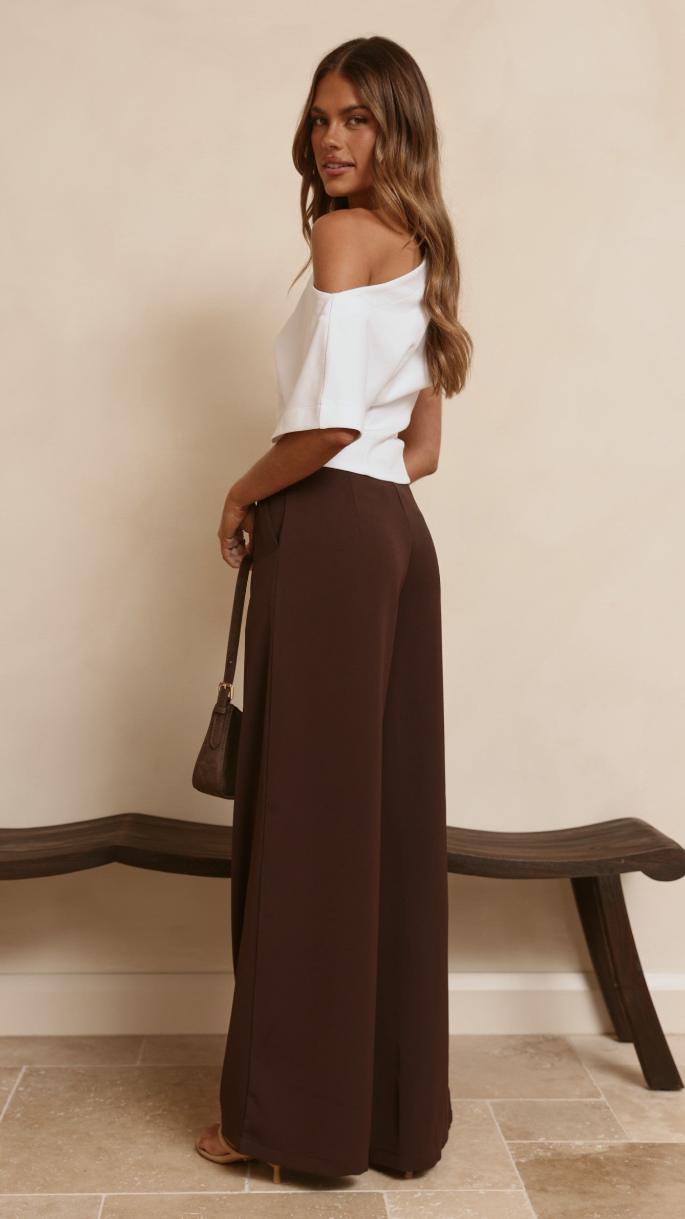 Maeva Tailored Pants - Brown - Billy J