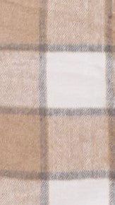 Saskia Jacket - Beige/Cream Check - Billy J