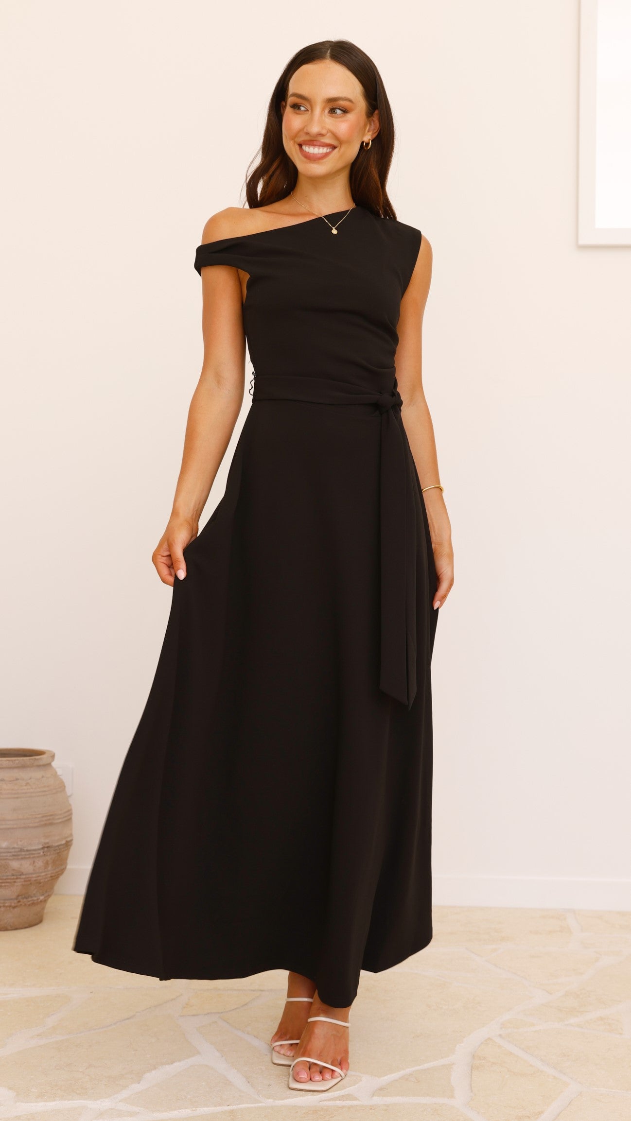 Gemma Maxi Dress - Black - Billy J