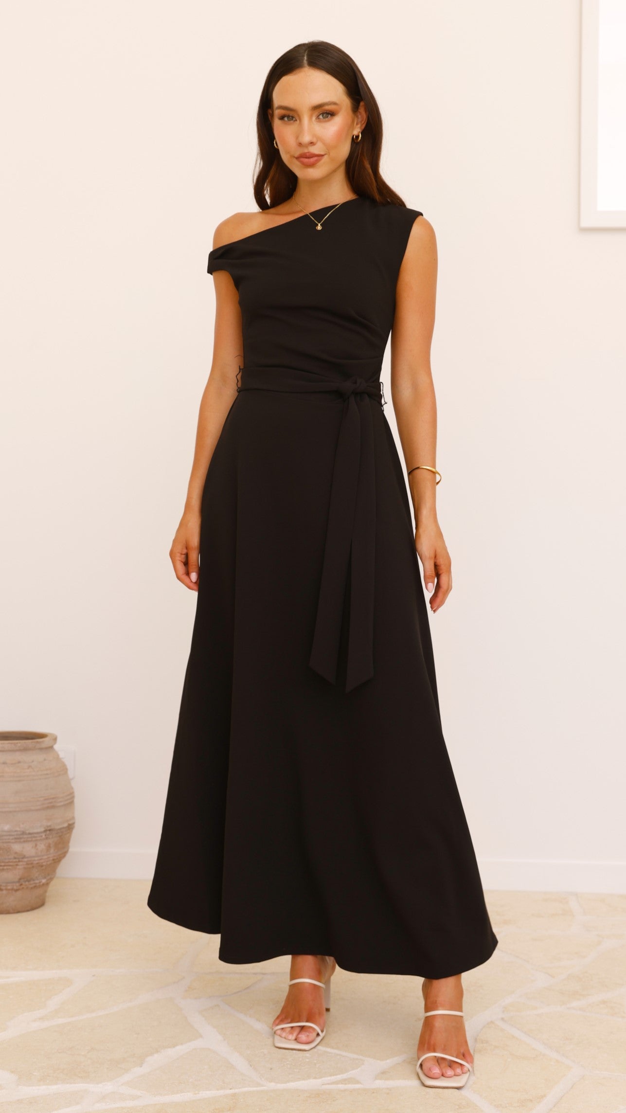 Gemma Maxi Dress - Black - Billy J