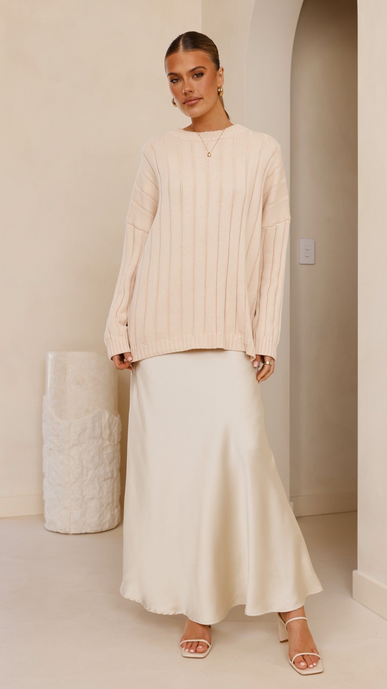 Naiva Oversized Knit - Cream - Billy J