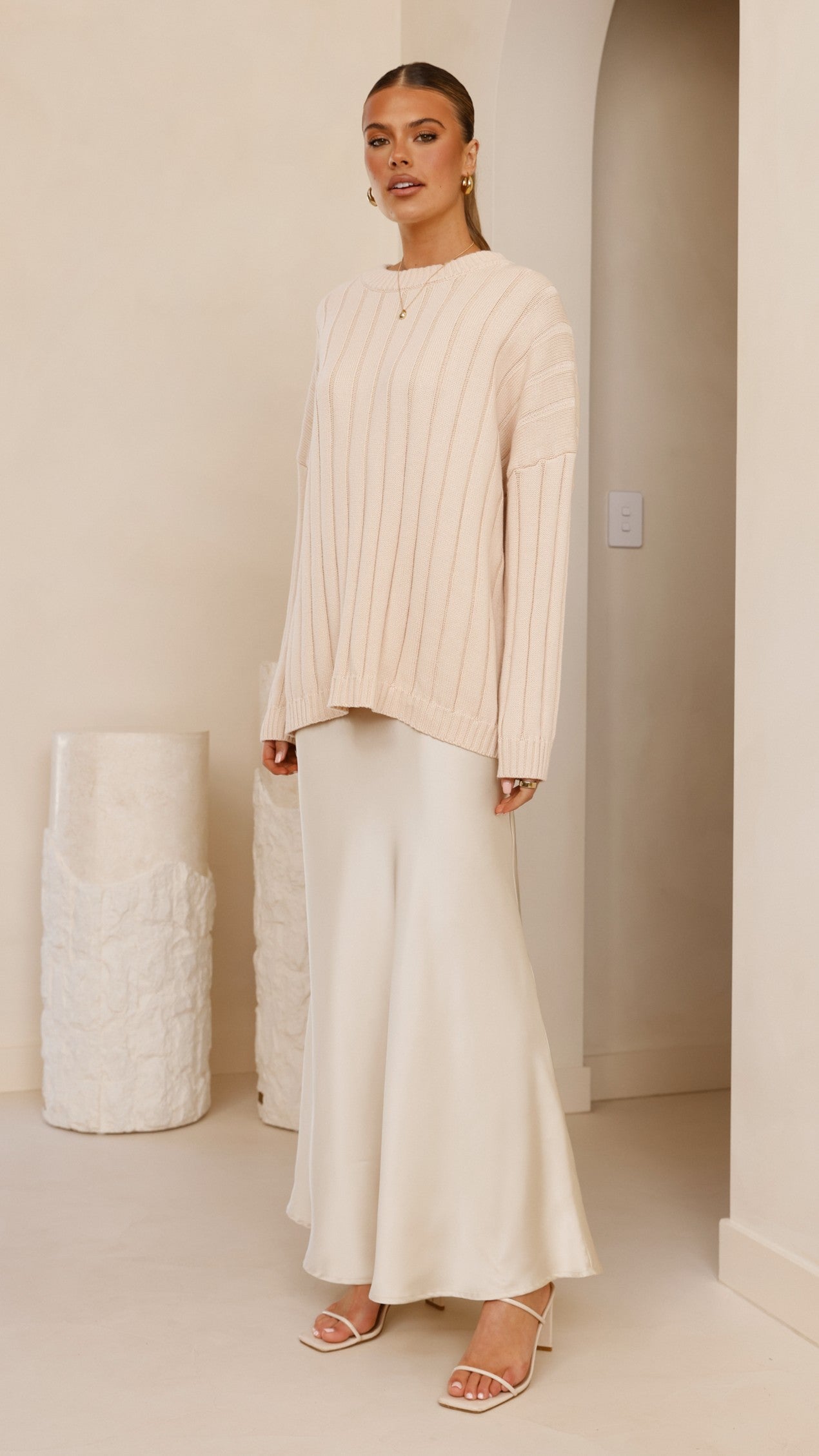 Naiva Oversized Knit - Cream - Billy J