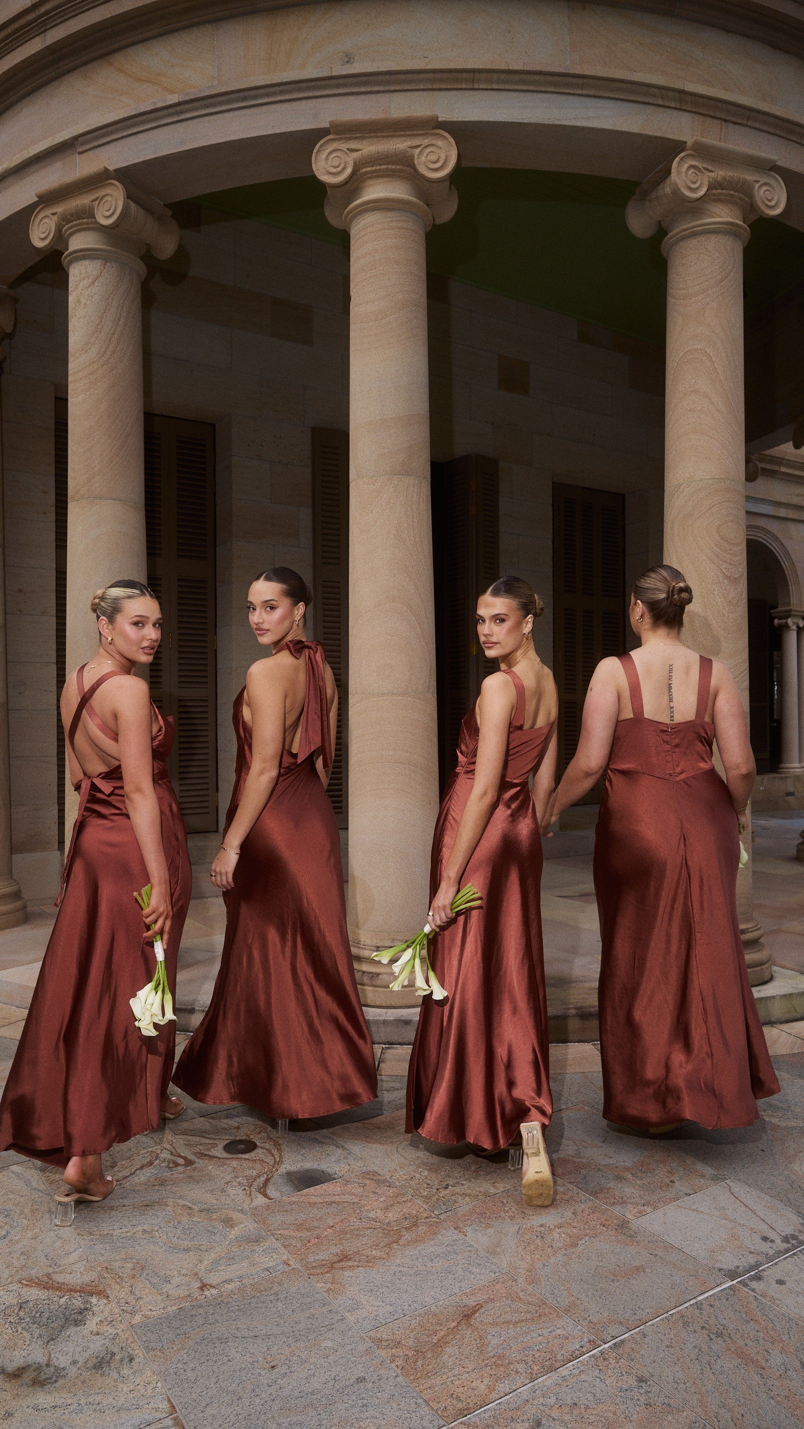 Sofia Maxi Dress - Rust - Billy J