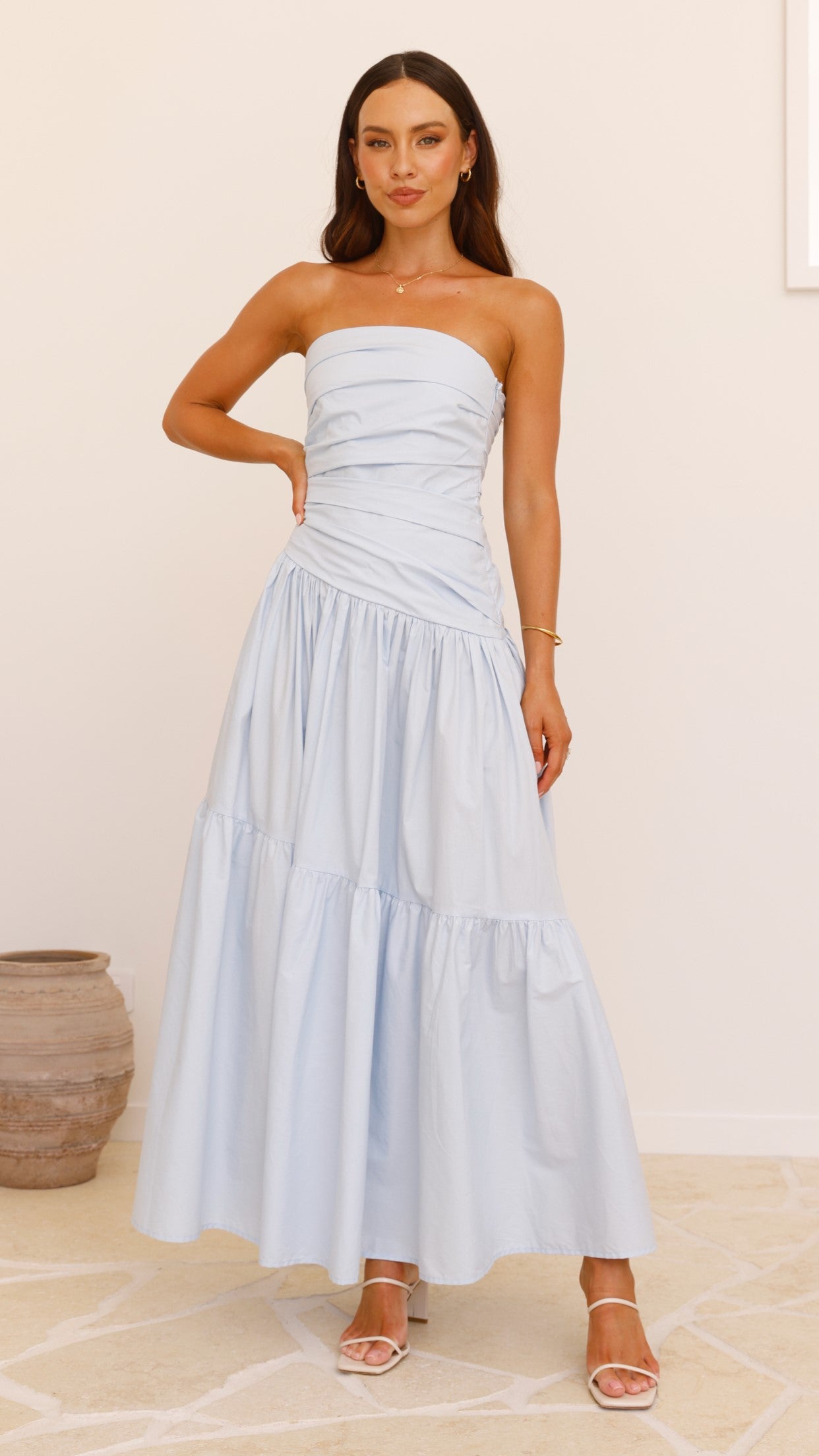 Lola Maxi Dress - Blue - Billy J