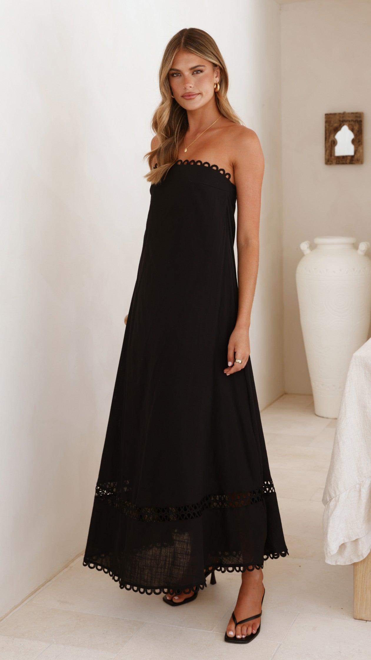 Sandra Maxi Dress - Black - Billy J