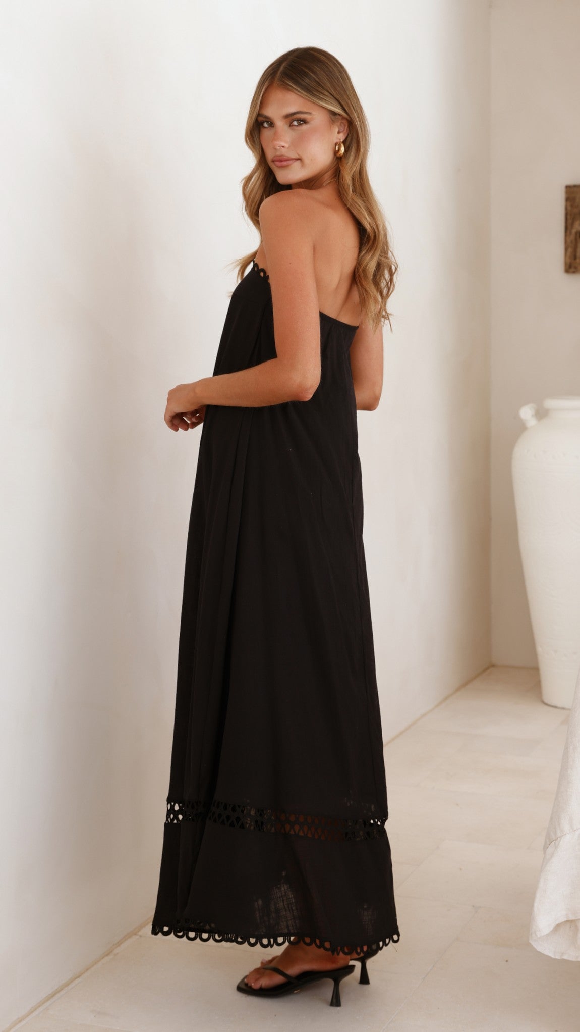 Sandra Maxi Dress - Black - Billy J