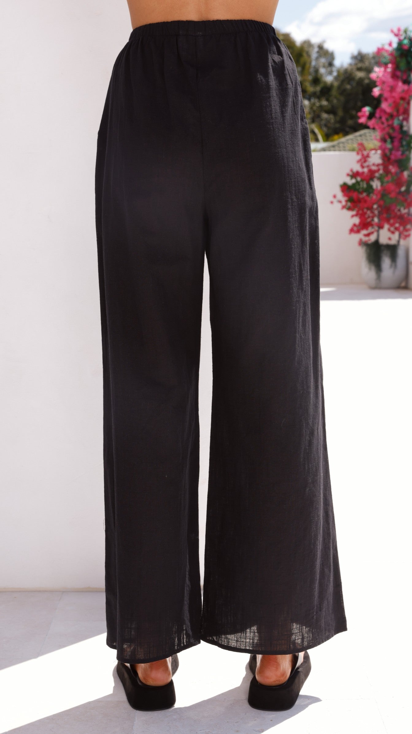 Talia Strapless Top and Pants Set - Black - Billy J