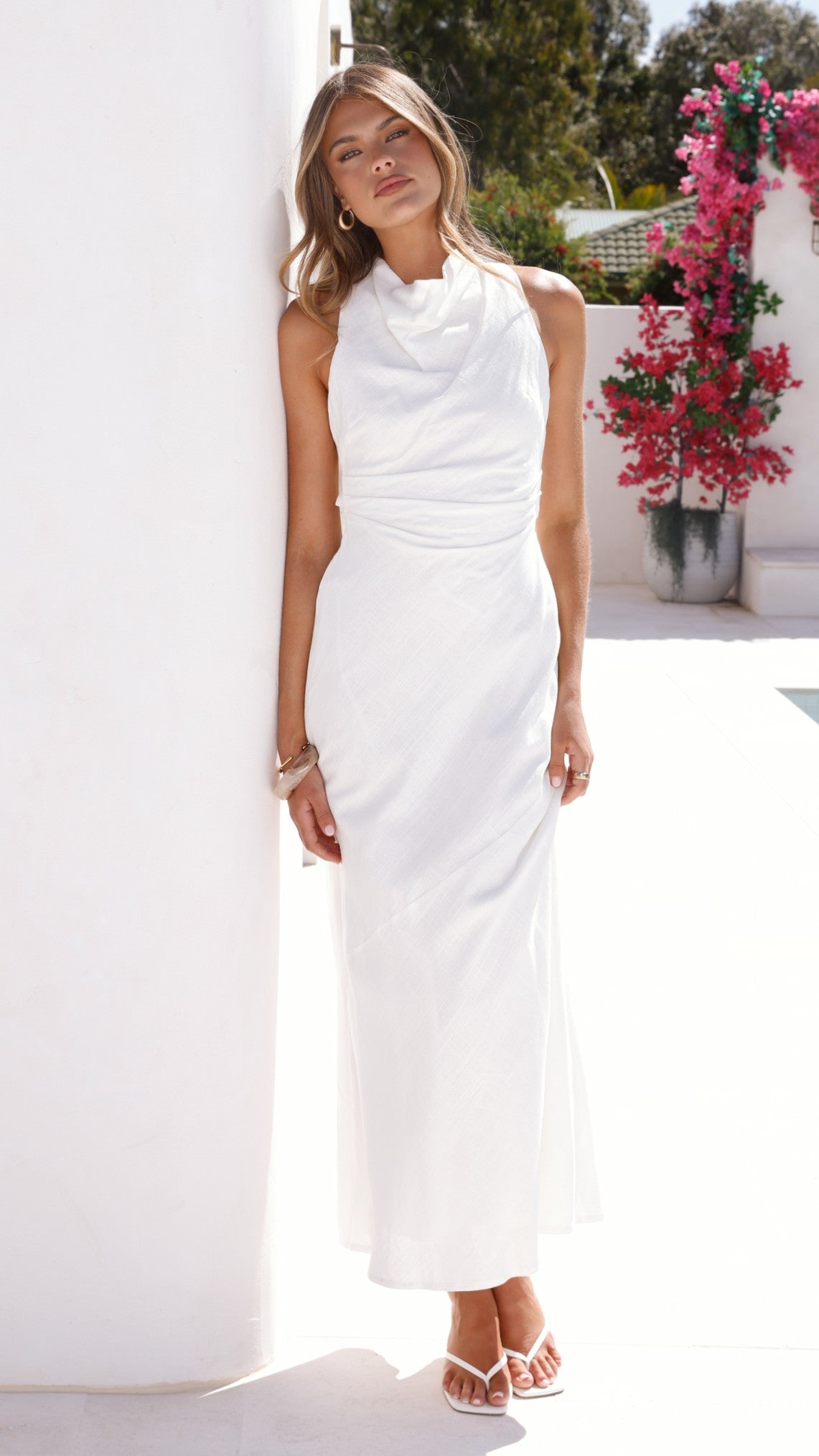 Velaris Maxi Dress - White - Billy J