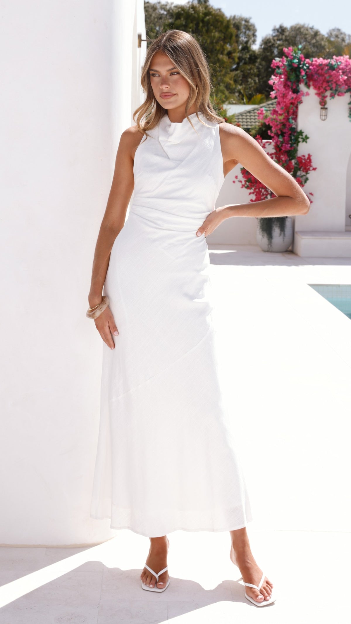 Velaris Maxi Dress - White - Billy J