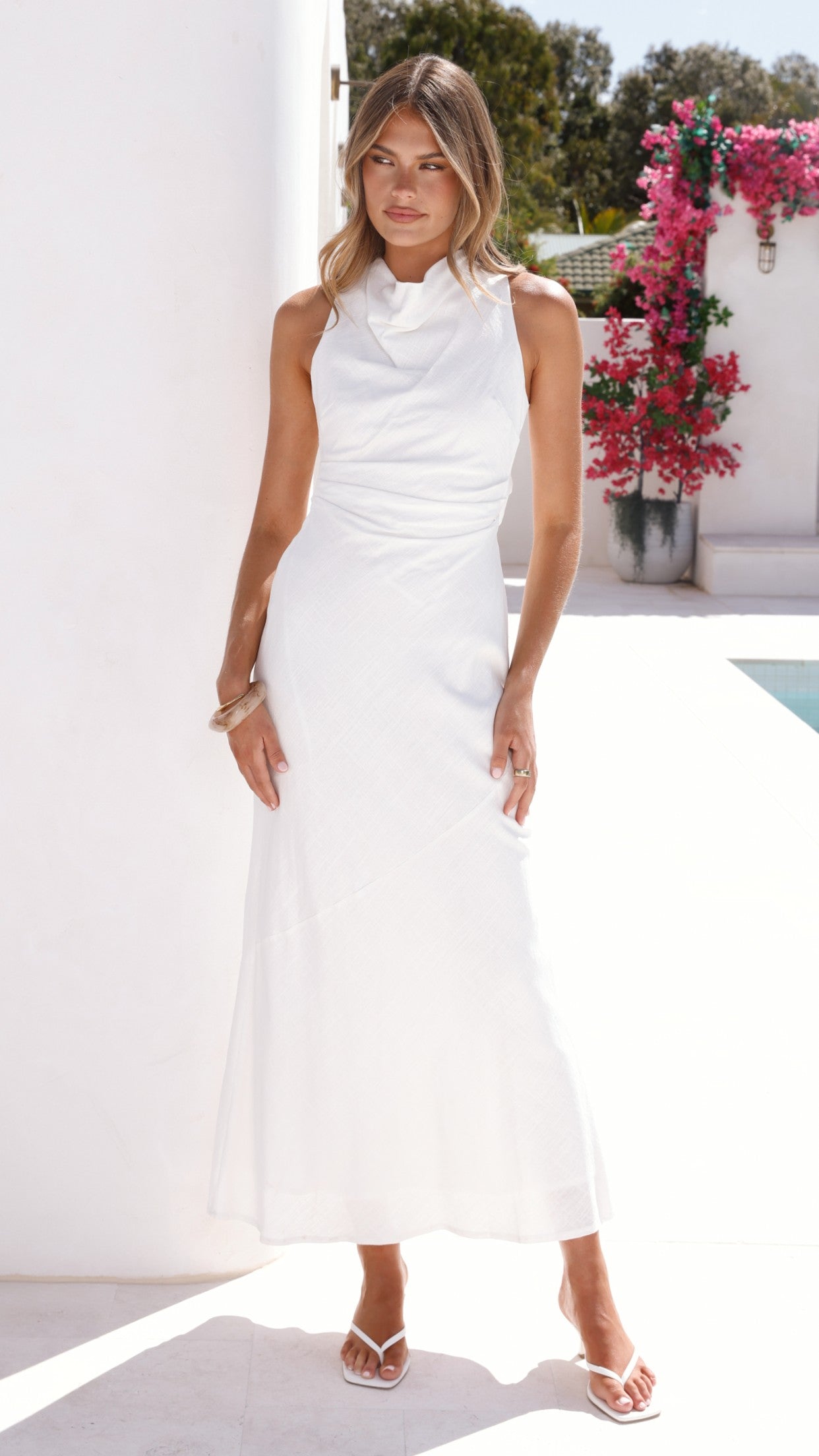 Velaris Maxi Dress - White - Billy J