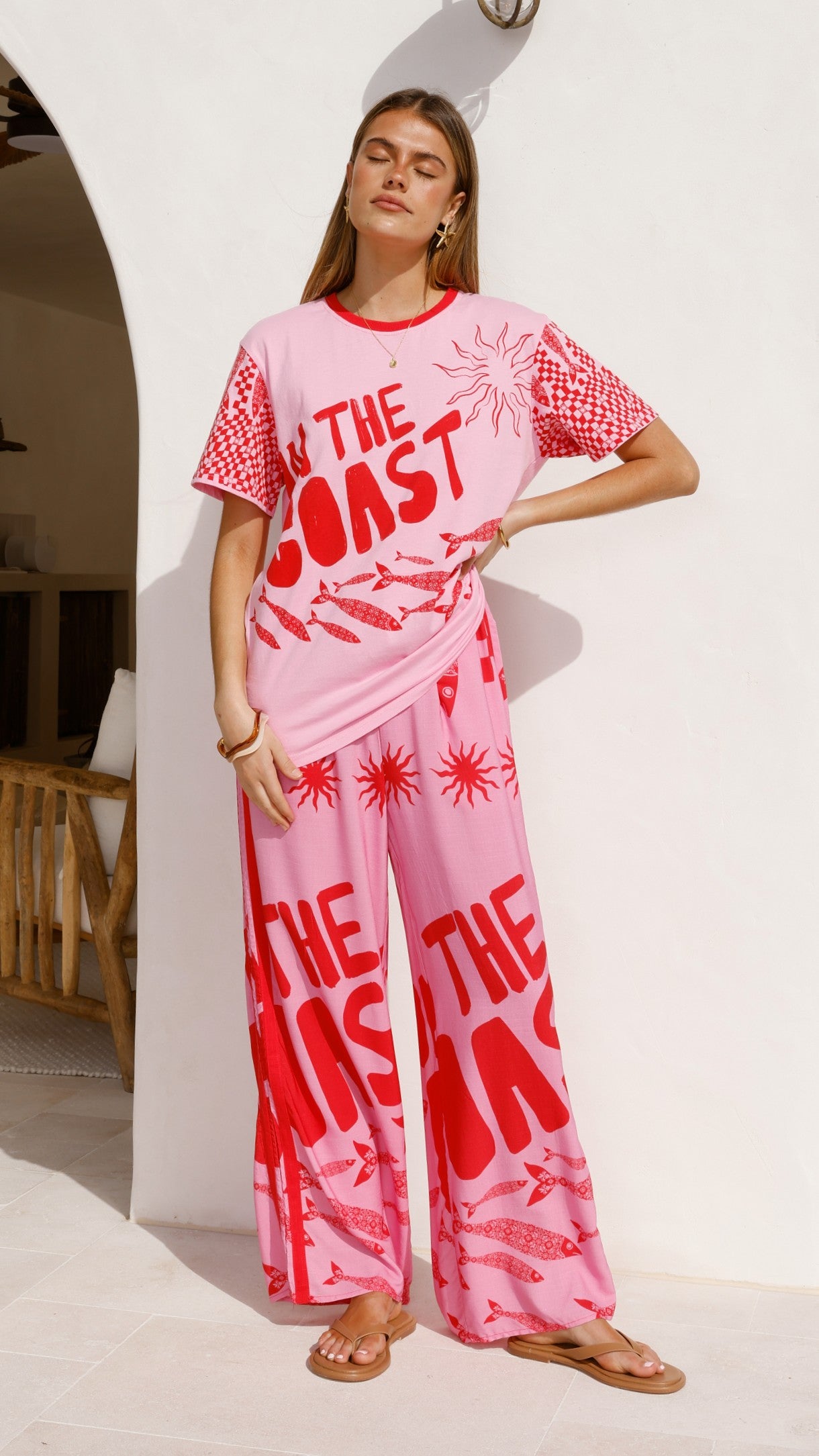 Florrie Tee - Pink/Red Tide - Billy J
