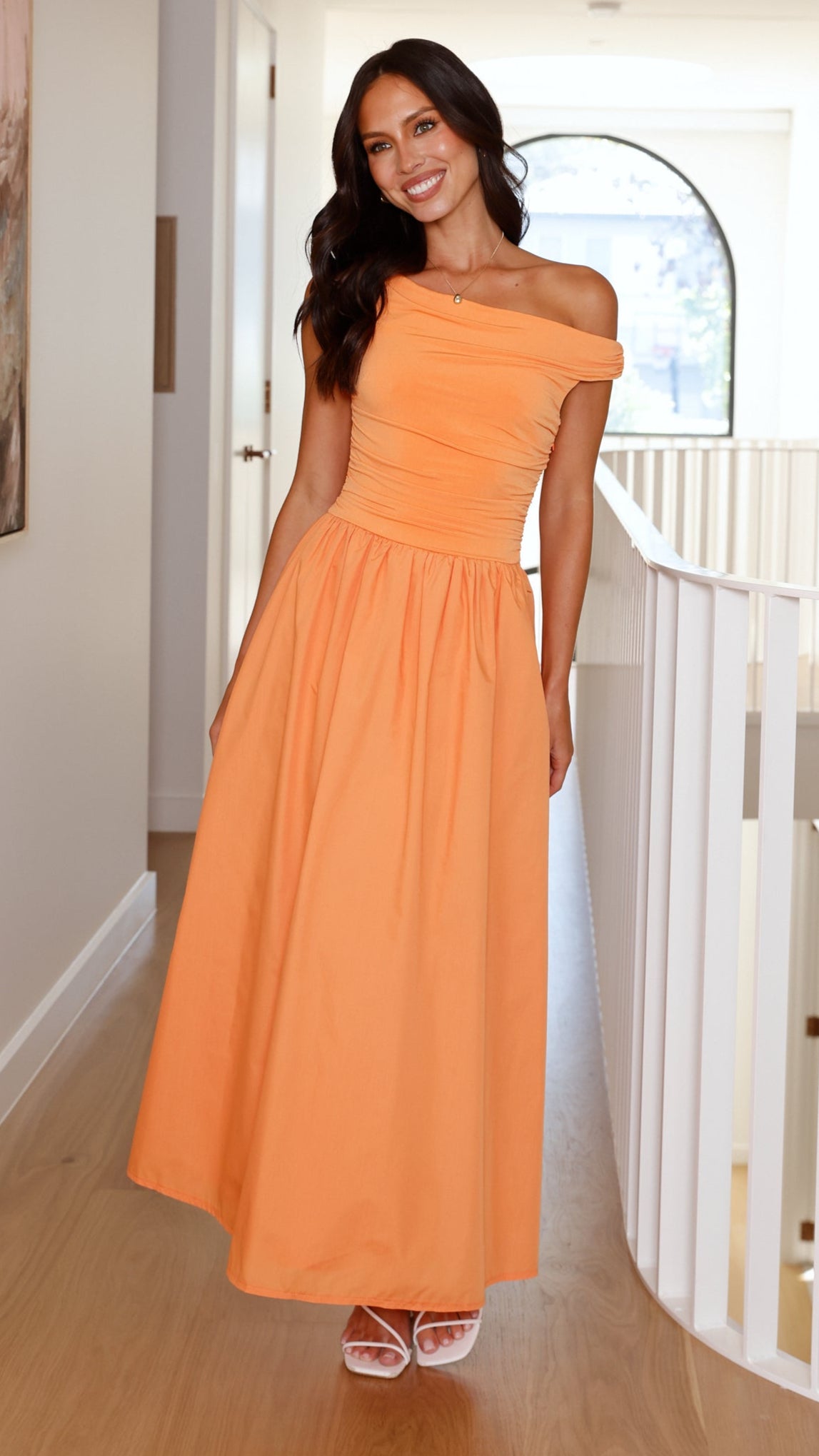 Immy Midi Dress - Melon - Billy J