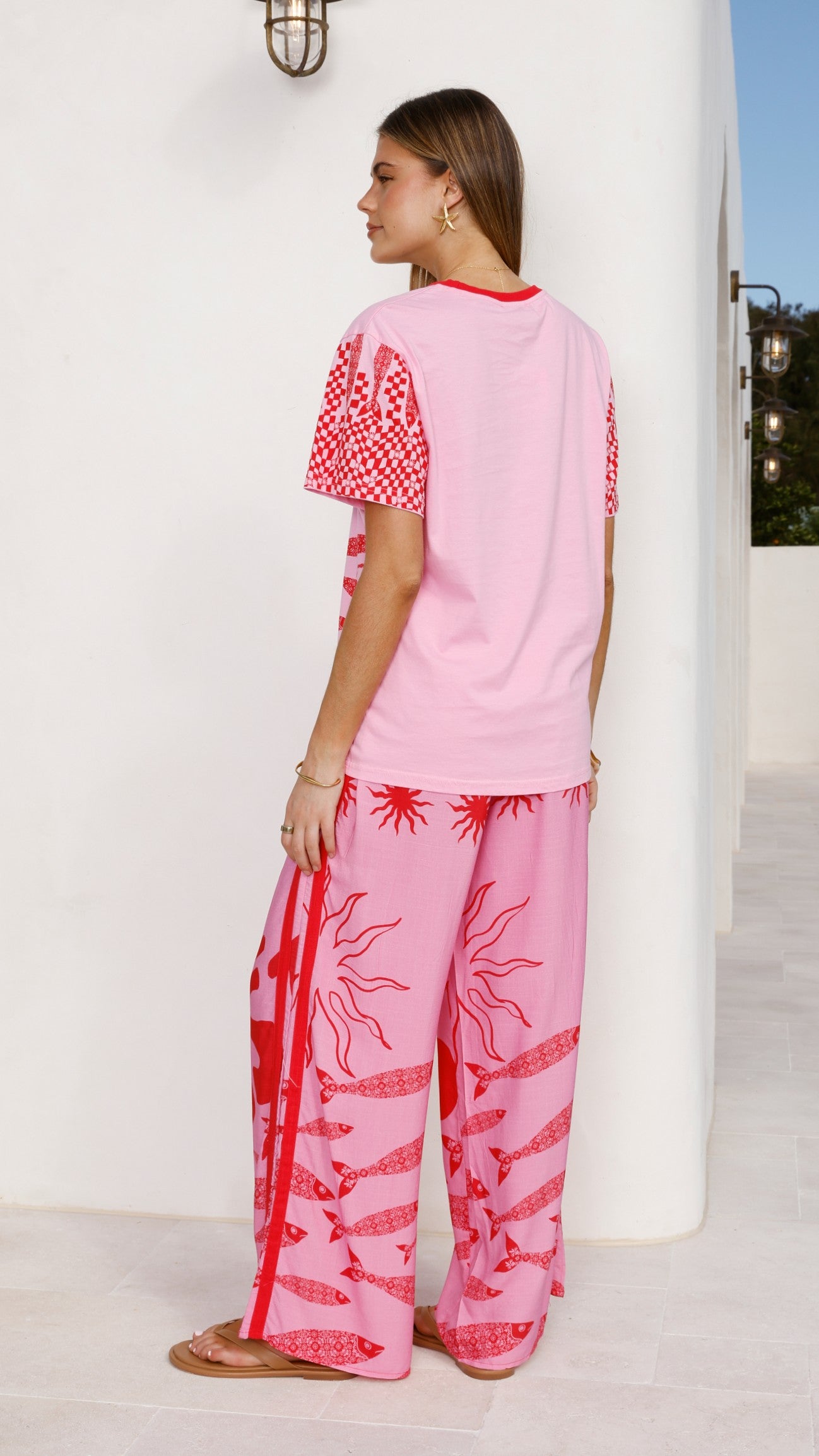 Florrie Tee - Pink/Red Tide - Billy J