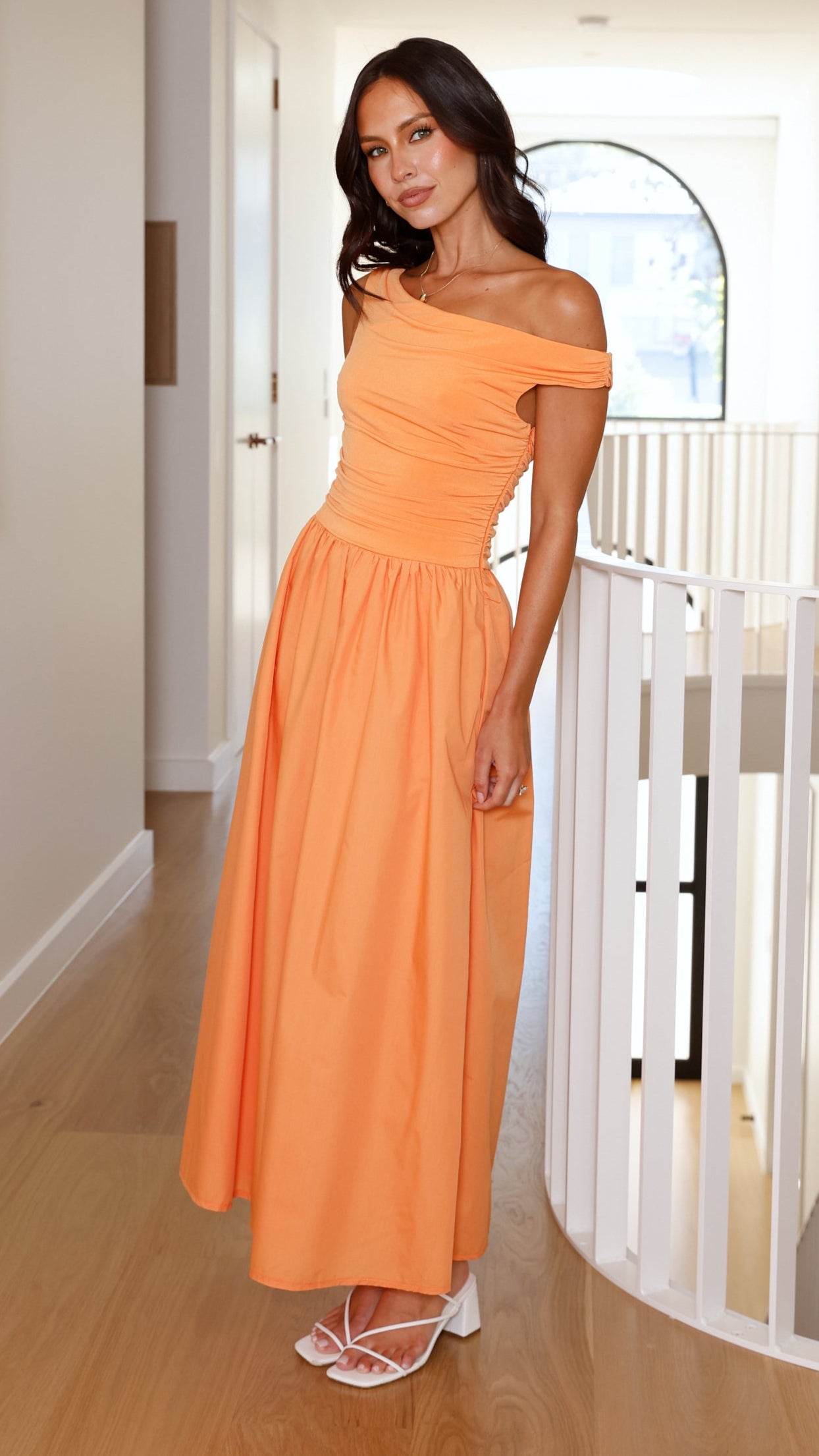Immy Midi Dress - Melon - Billy J