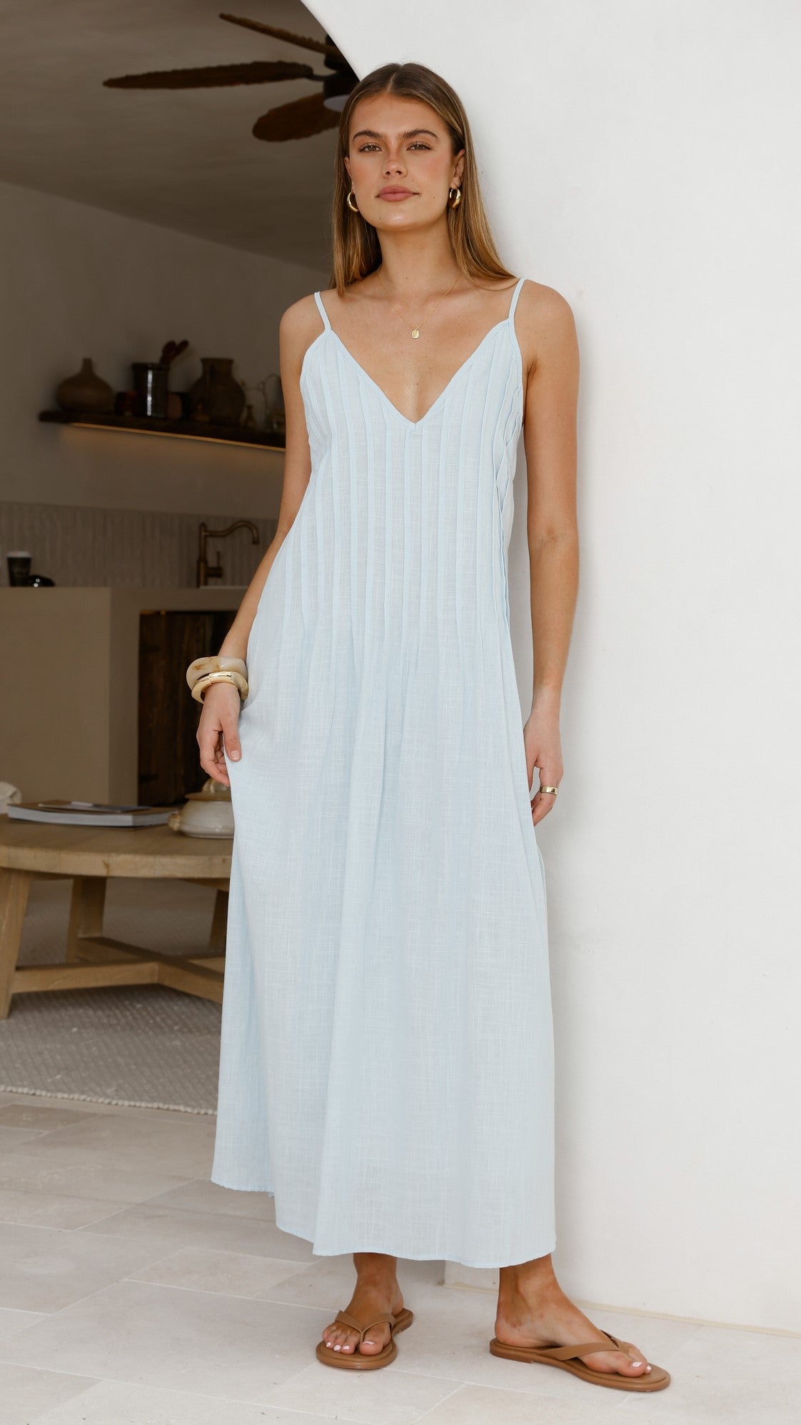 Aspen Maxi Dress - Baby Blue - Billy J