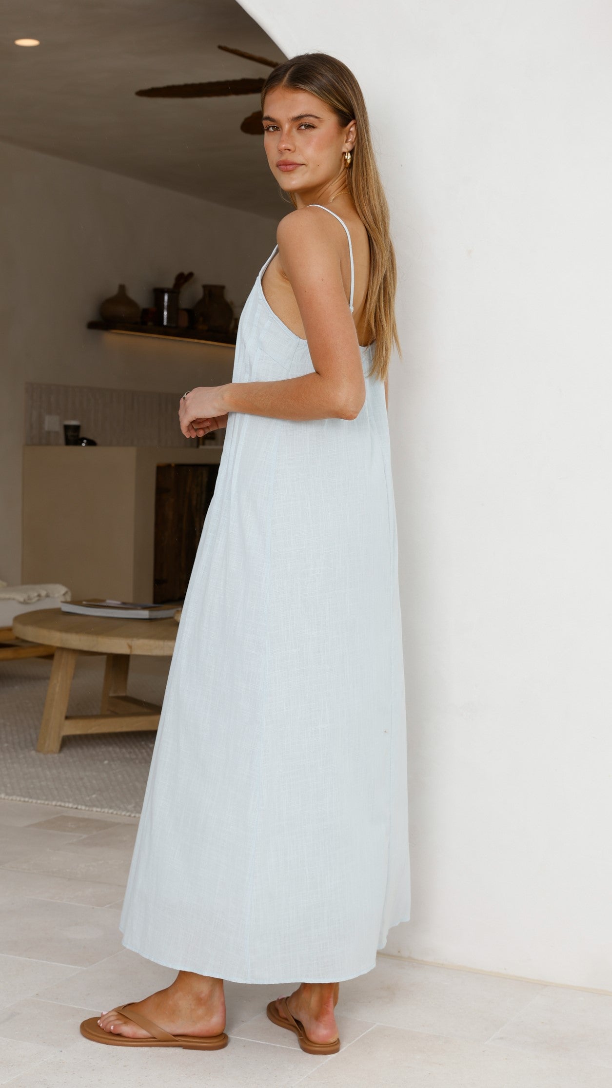 Aspen Maxi Dress - Baby Blue - Billy J