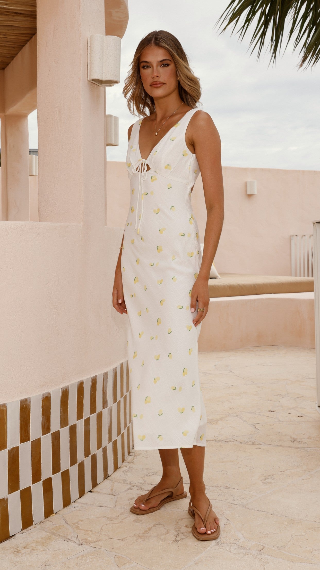 Lola Midi Dress - Limone - Billy J