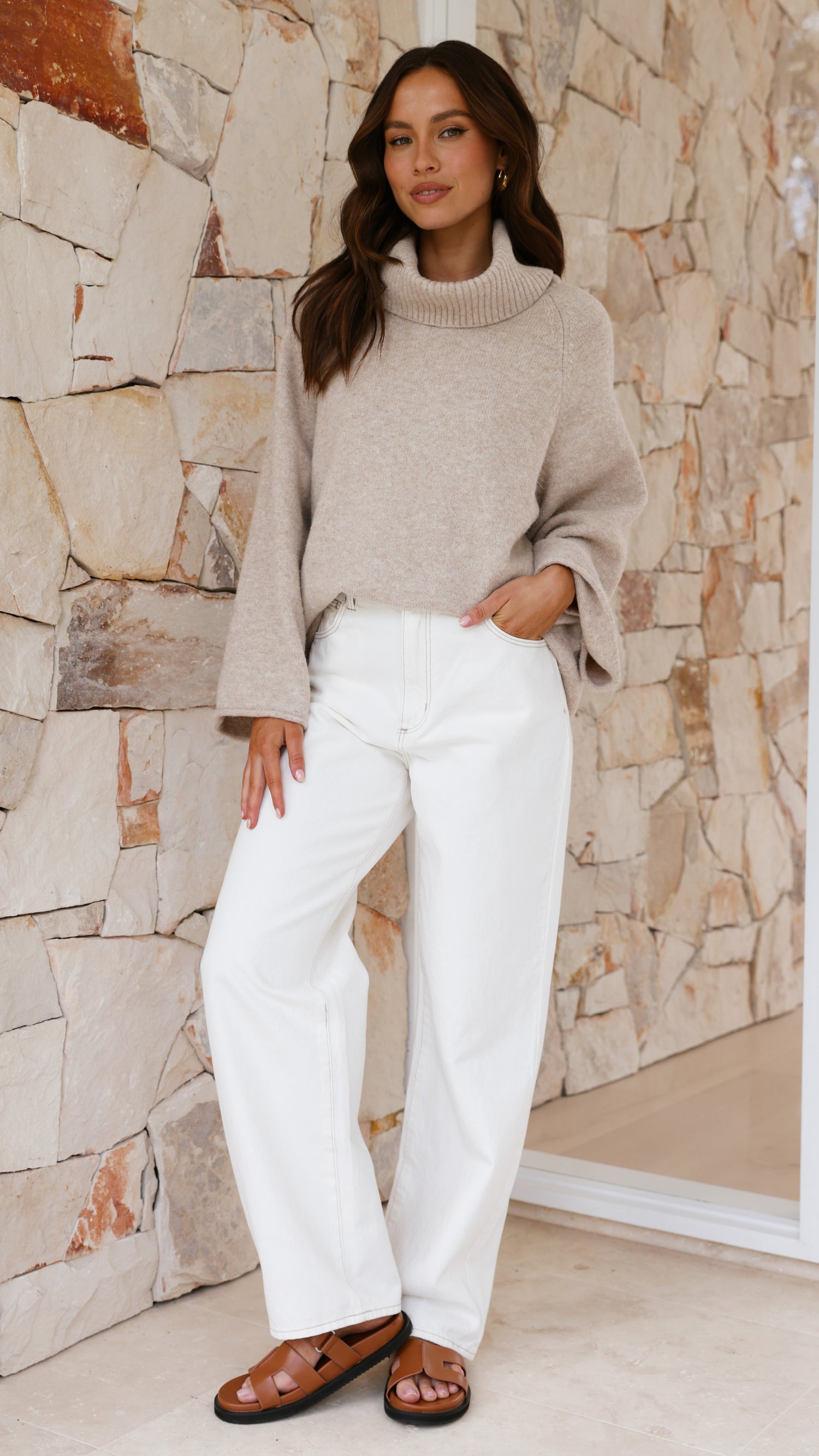 Jacques Knitted Jumper - Oatmeal - Billy J