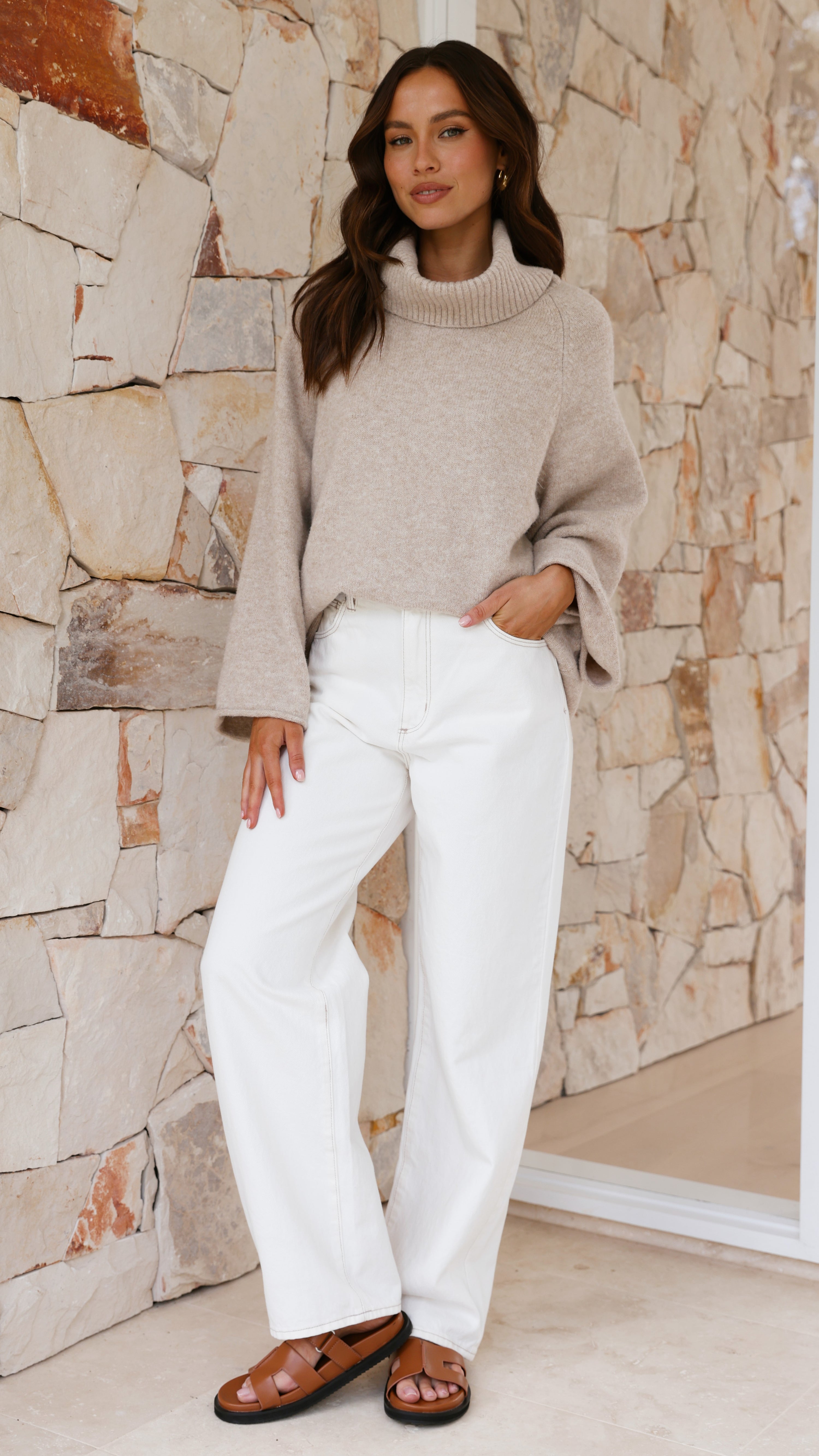 Jacques Knitted Jumper - Oatmeal - Billy J