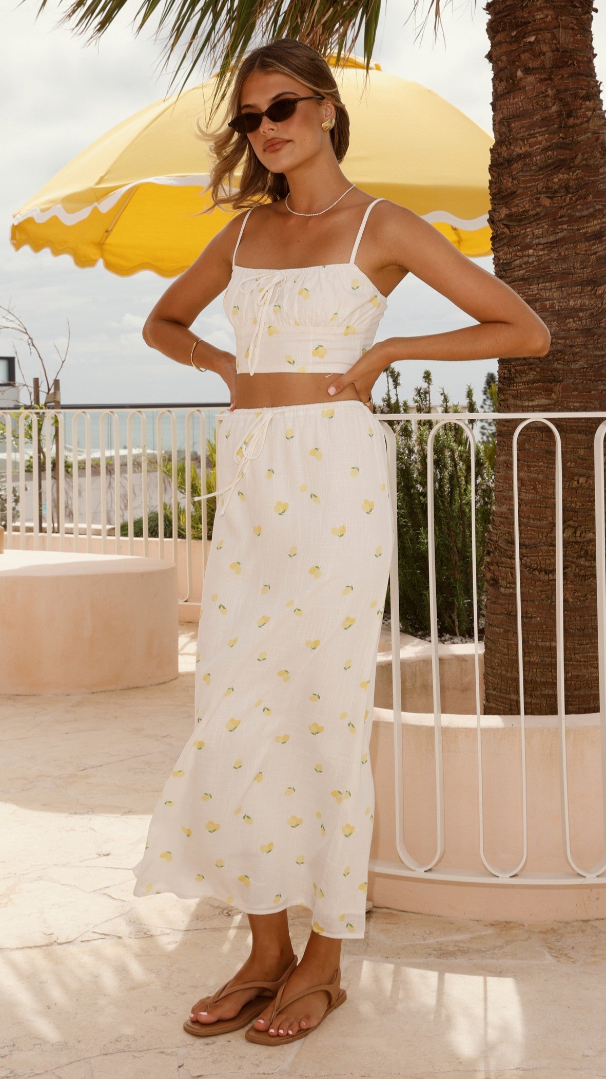 Tafari Crop Top - Limone - Billy J