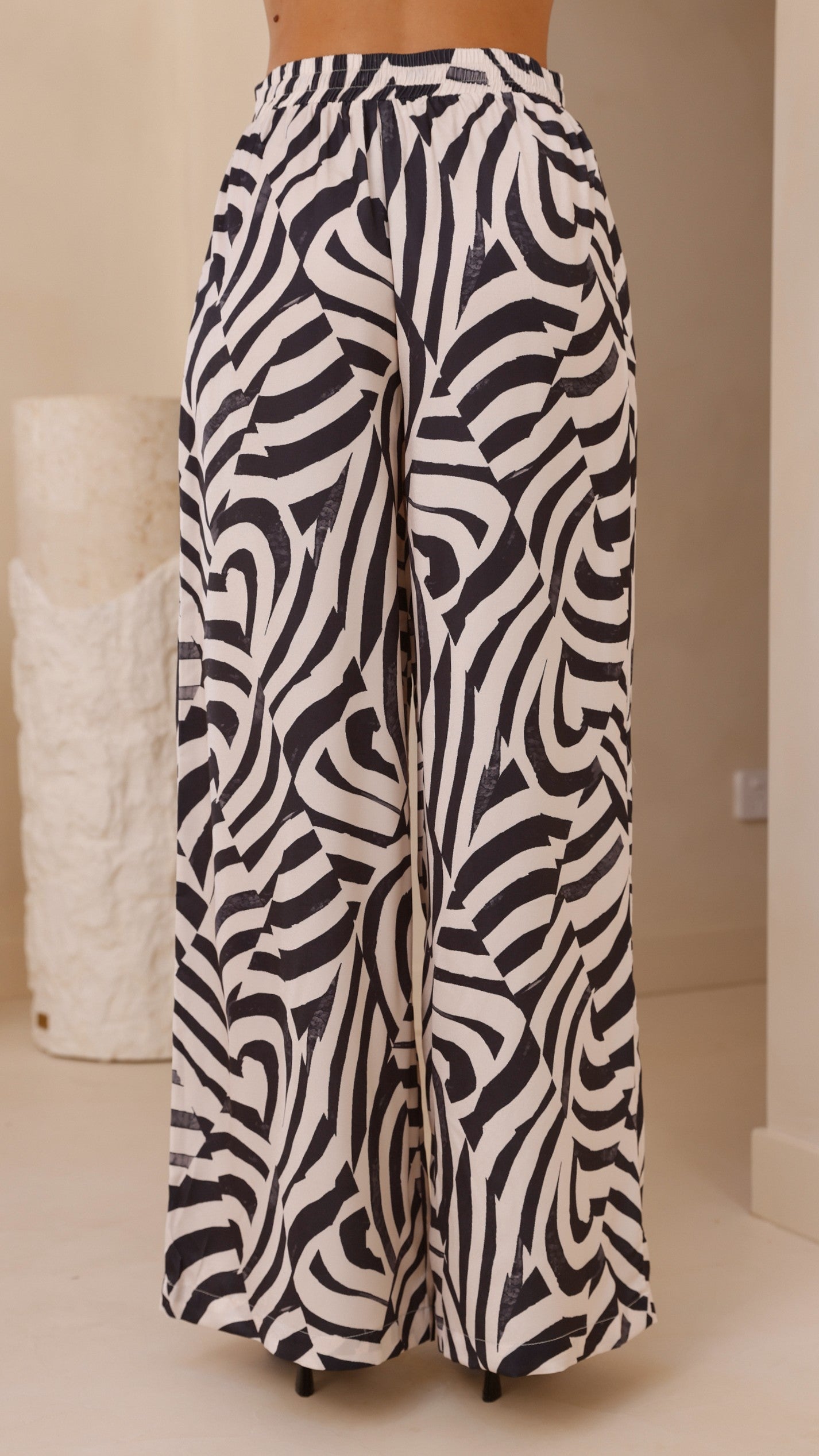 Eisley Pants - Black / Beige Geo Print - Billy J