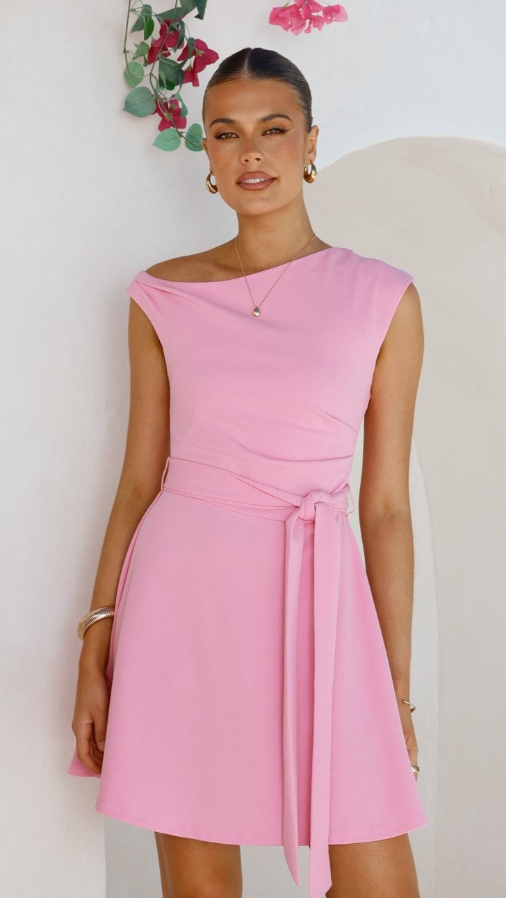 Gem Mini Dress - Pink - Billy J