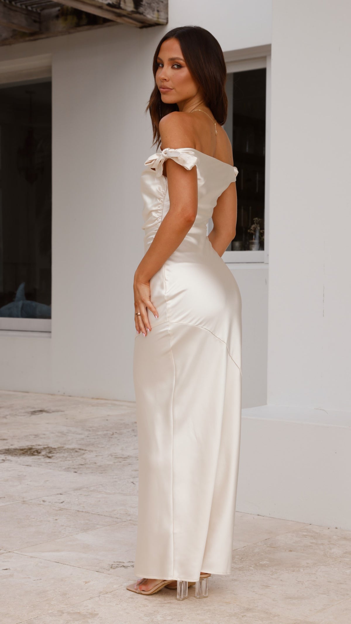 frida maxi dress billy j 4 / Champagne
